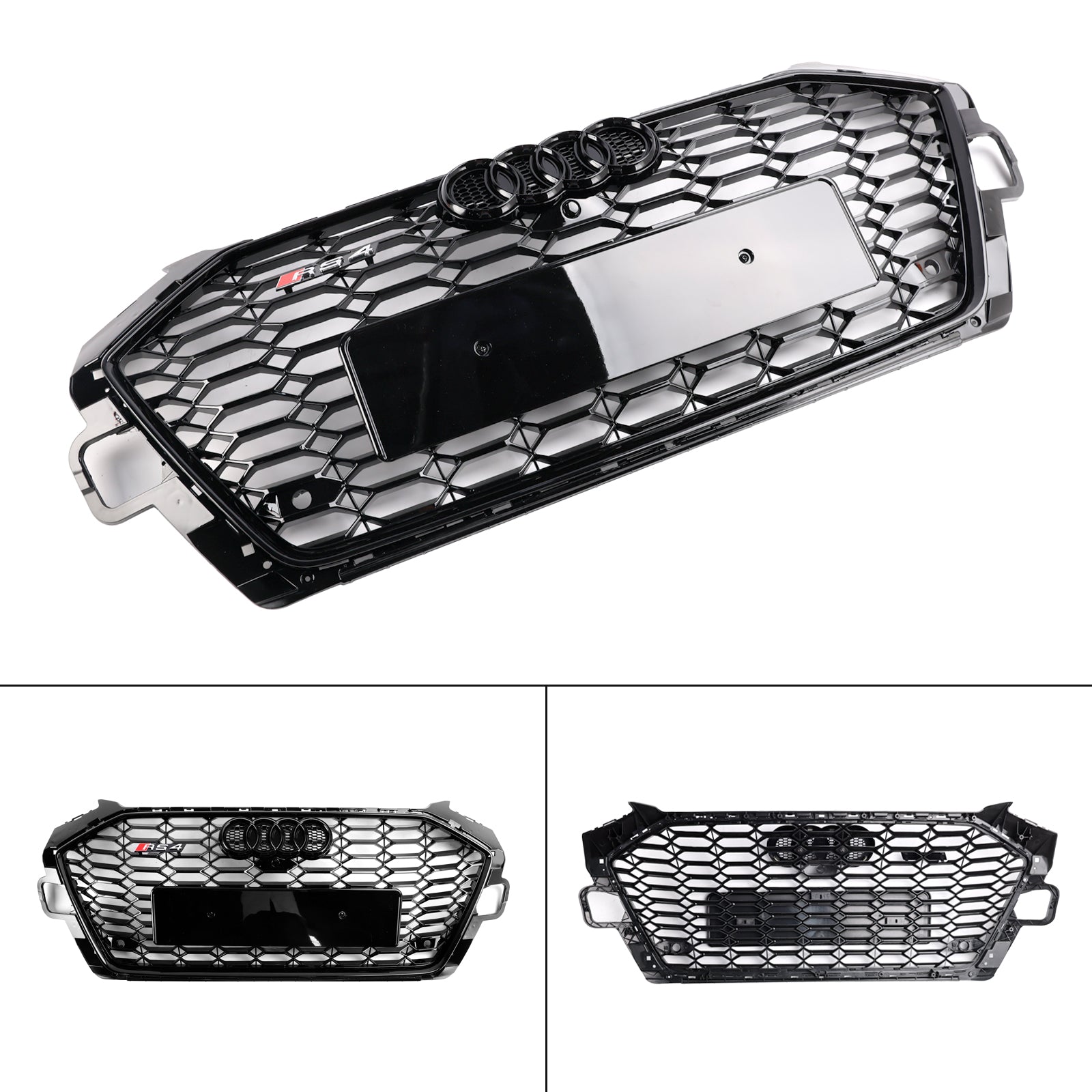 أودي A4 S4 B9.5 2020-2022 RS4 Style Front Bumper Grill Grille 8W0853651D