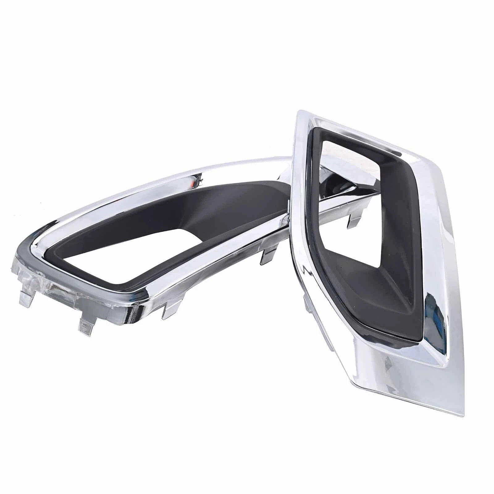 Pair Fog Light Lamp Bezel Chrome Cover 22936426 22936427 For GMC Yukon 2015-2020