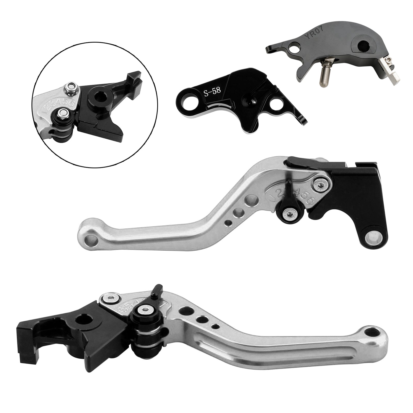NEW Short Clutch Brake Lever fit for YAMAHA YZF R7 MT-10/SP FZ-10/SP 2022-23