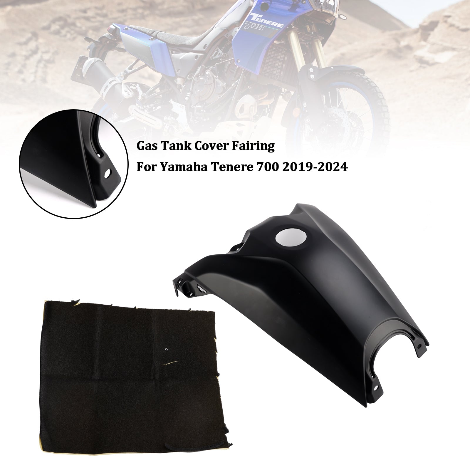 Gas Tank Cover Guard Fairing Protector For Yamaha Tenere 700 2019-2024