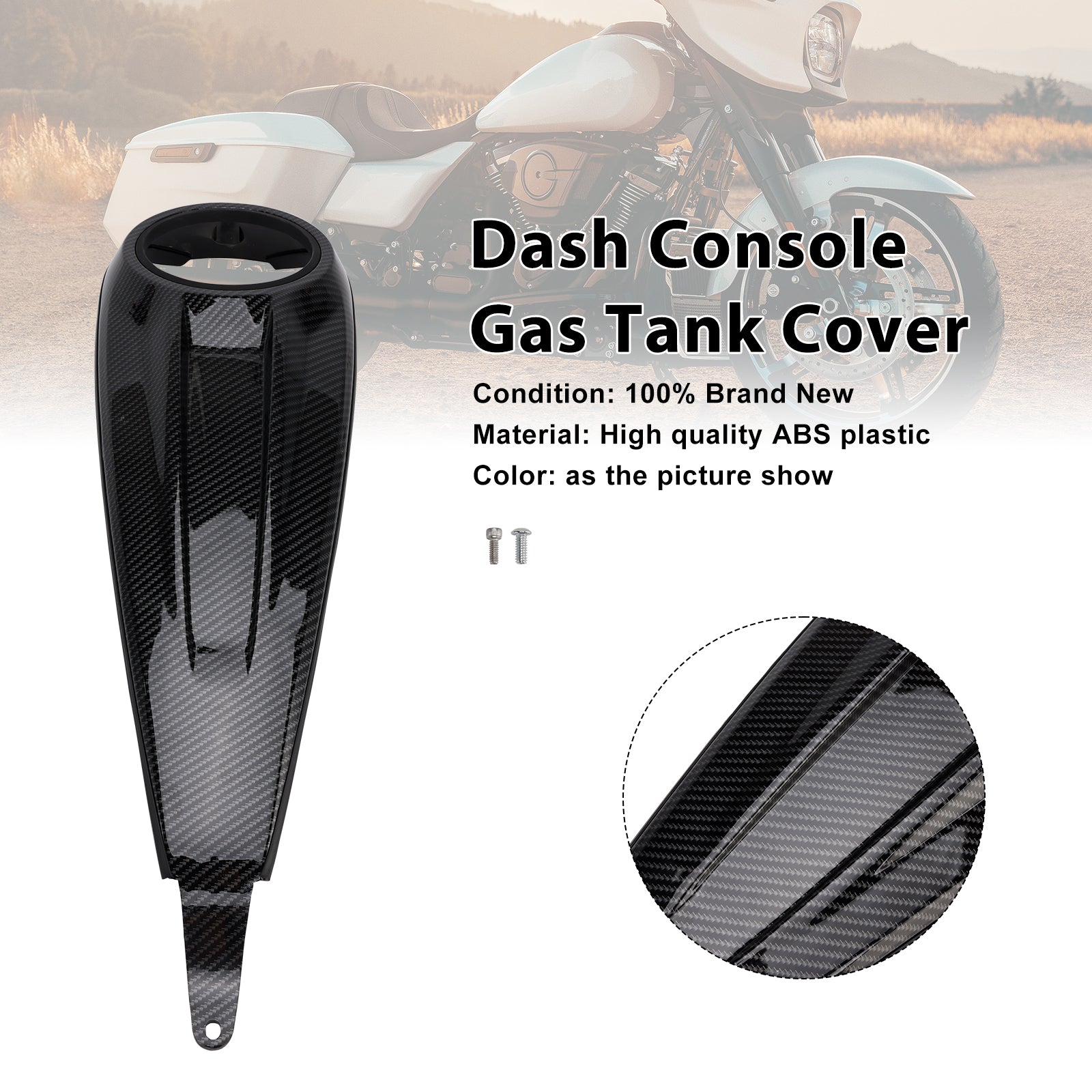 Dash Console Gas Tank Cover For Touring Road Glide / Street Glide 2023-2025