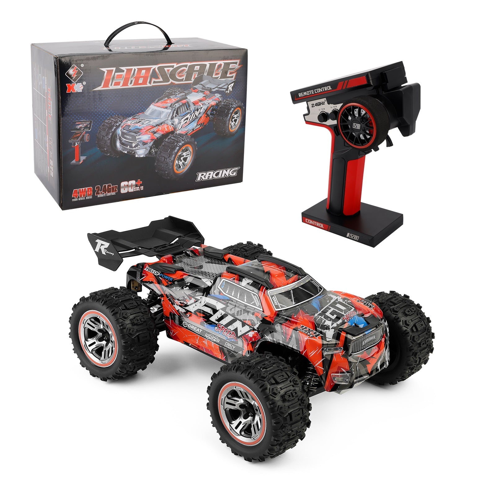 Wltoys XK 184008 RC Car 1/18 60KM/H 4WD Brushless 2.4G High Speed Off Road Truck