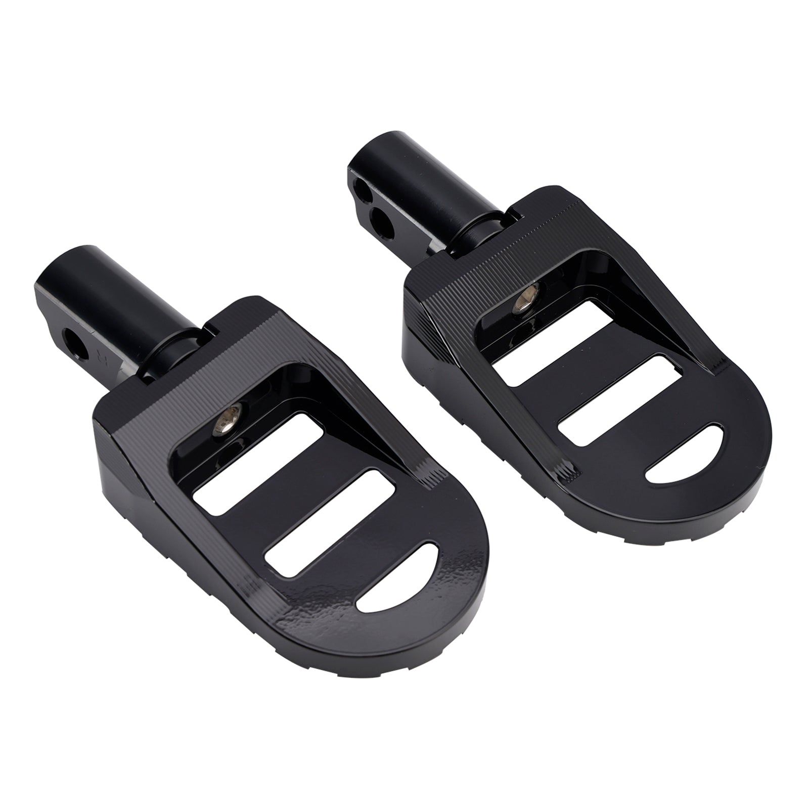 Universal Front Footrests Foot Pegs fit for motorcycle with 1.25 inches bars