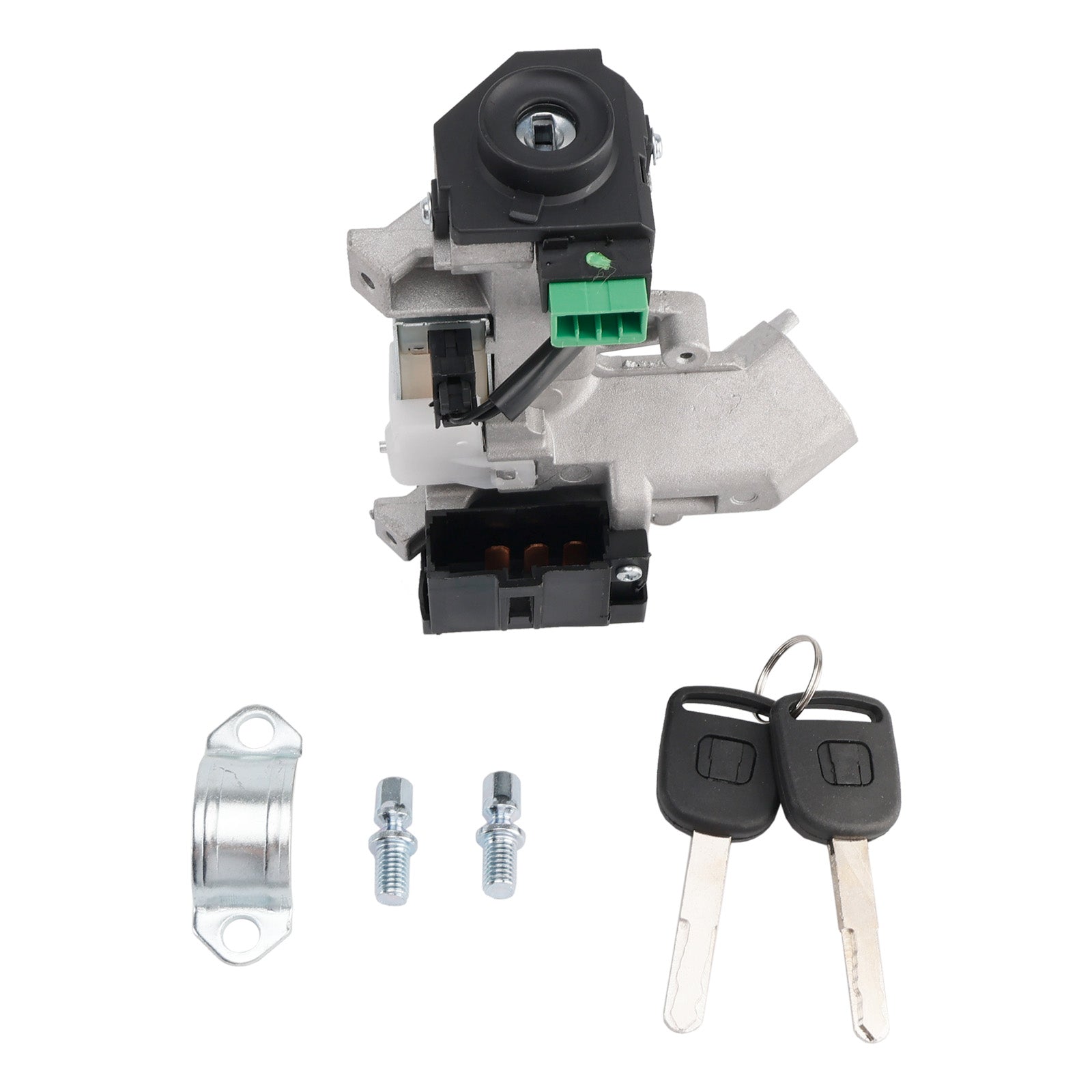 2001-2005 Honda Civic 1.7L 1668CC L4 GAS Ignition Switch Lock Cylinder with 2 Keys (with Chip)