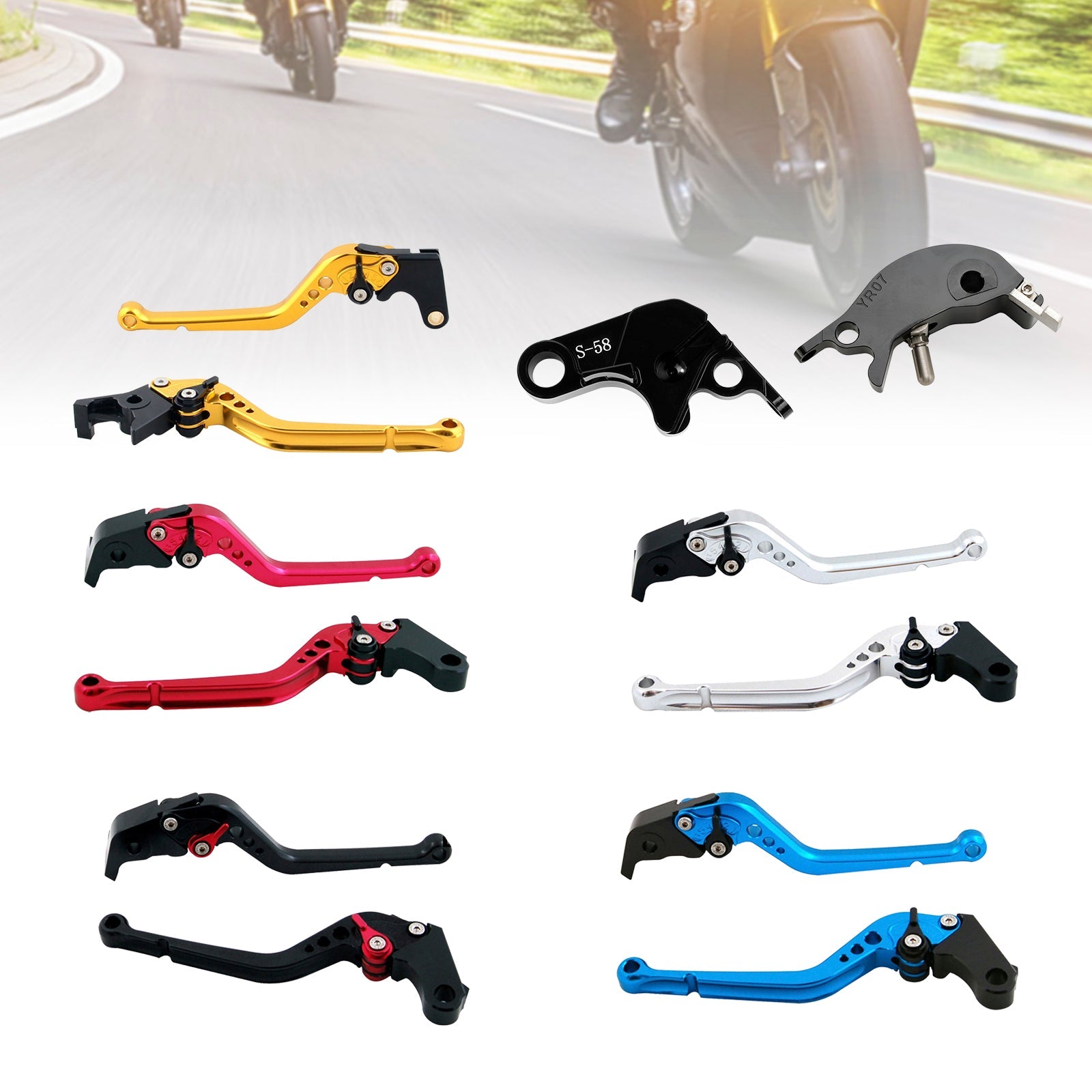 Long Clutch Brake Lever fit for YAMAHA YZF R7 MT-10/SP FZ-10/SP 2022-23