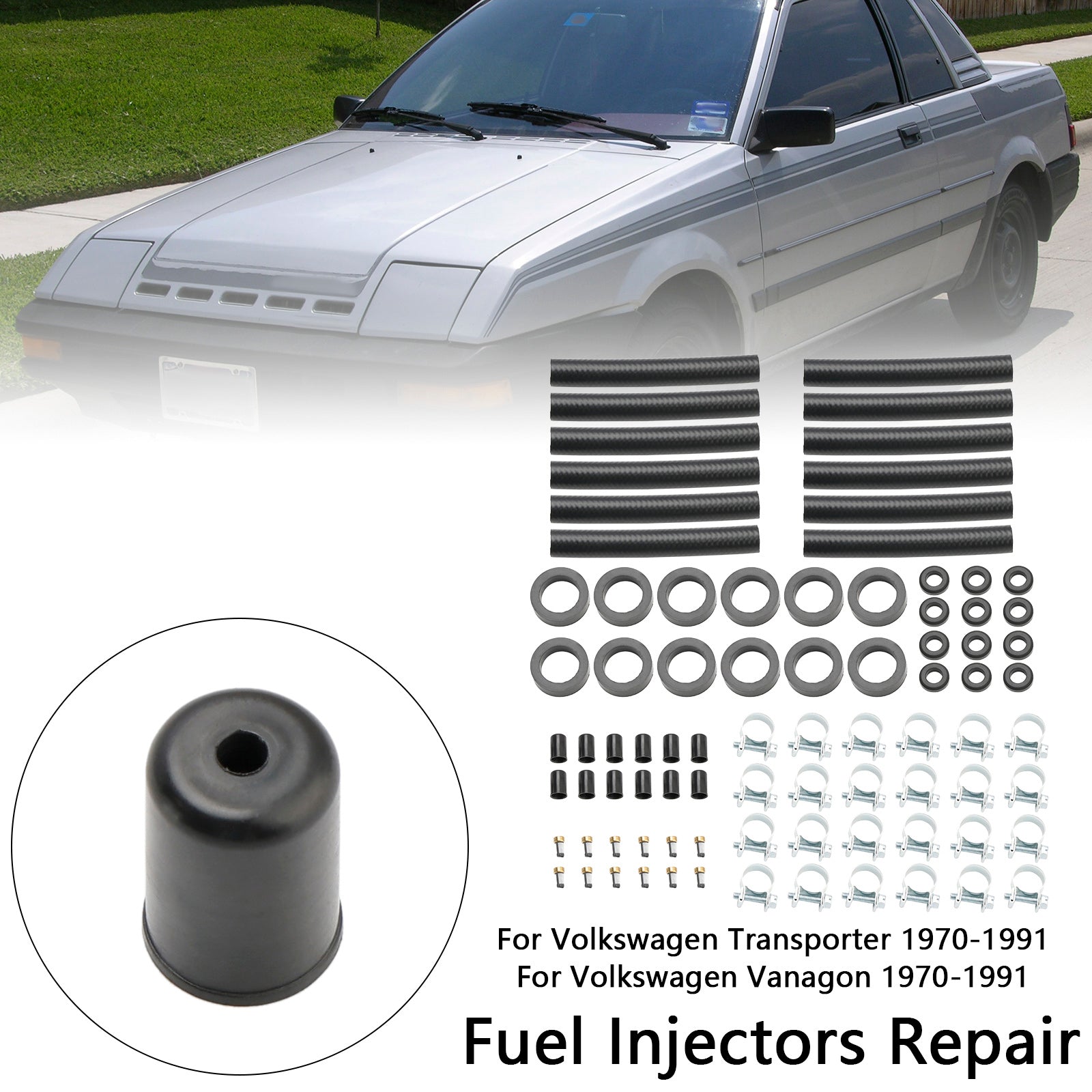 12PCS Fuel Injector Repair Kit Fit V12 XJS 1981-1991 Fit Jaguar Fit Porsche