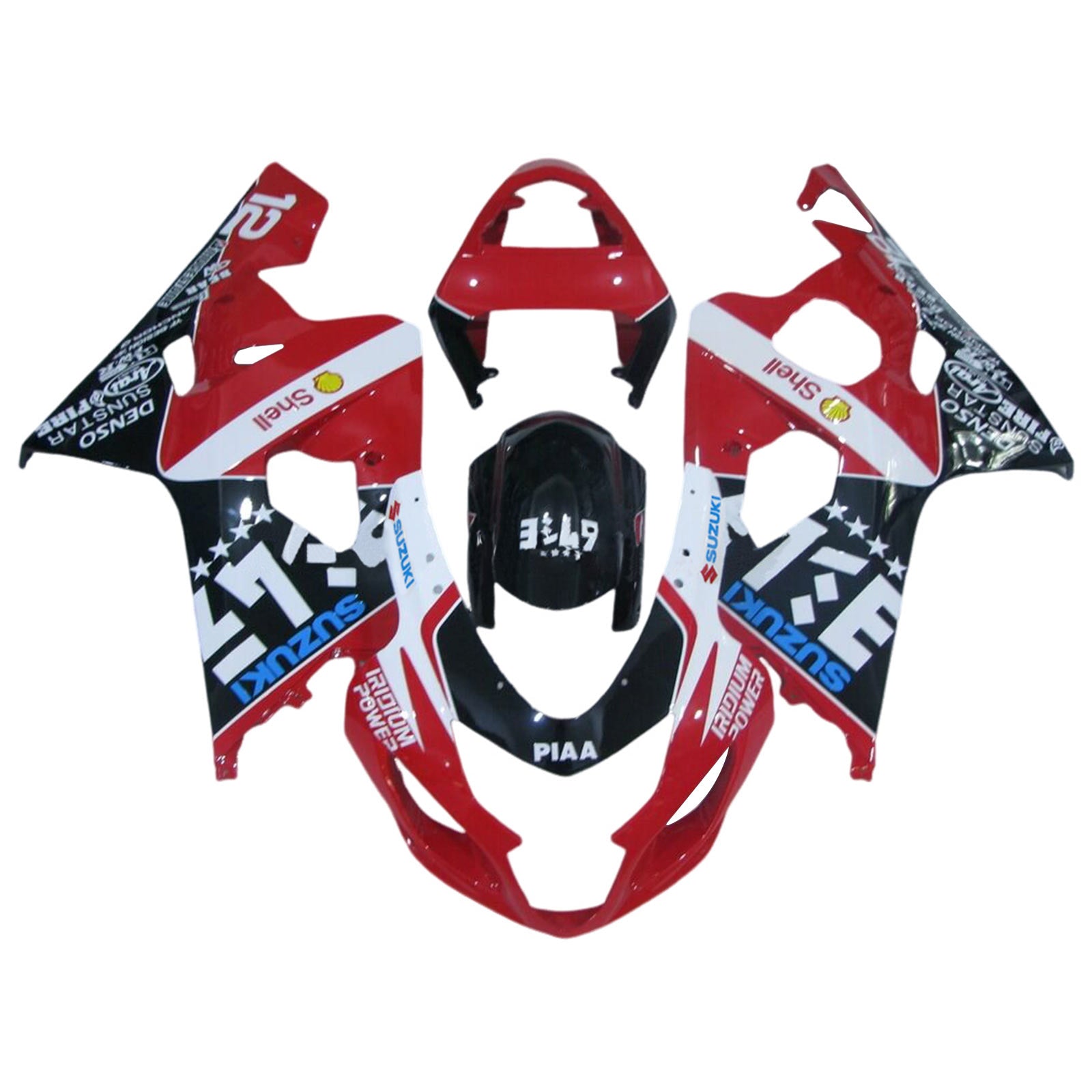 Aموتوبارت سوزوكي GSXR 600/750 2004-2005 K4 الهدايا المجمعة هيكل السيارة البلاستيك ABS