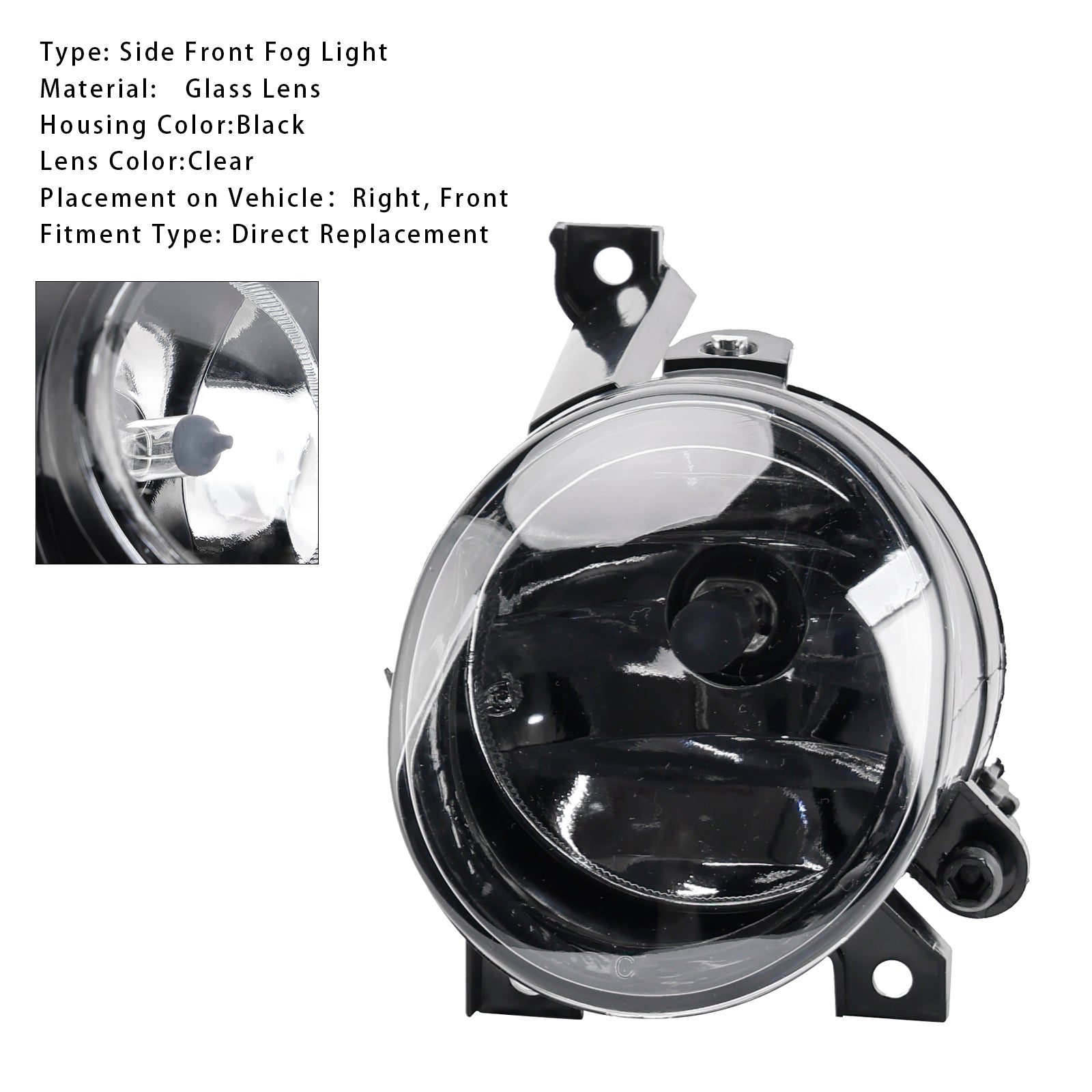 1 Pcs Front Left Fog Light &nbsp;For Volkswagen Polo 2010-2014 Tiguan 2008-2011