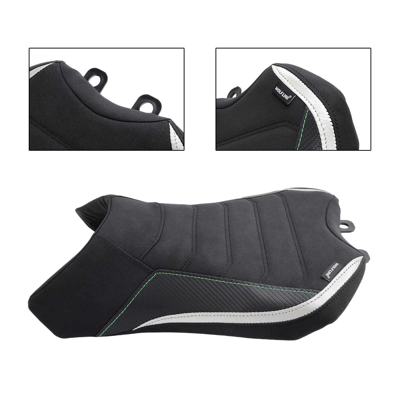 2022-2023 Front Raider Seat Driver Cushion Pu Fit Black For Kawasaki Ninja 1000Sx