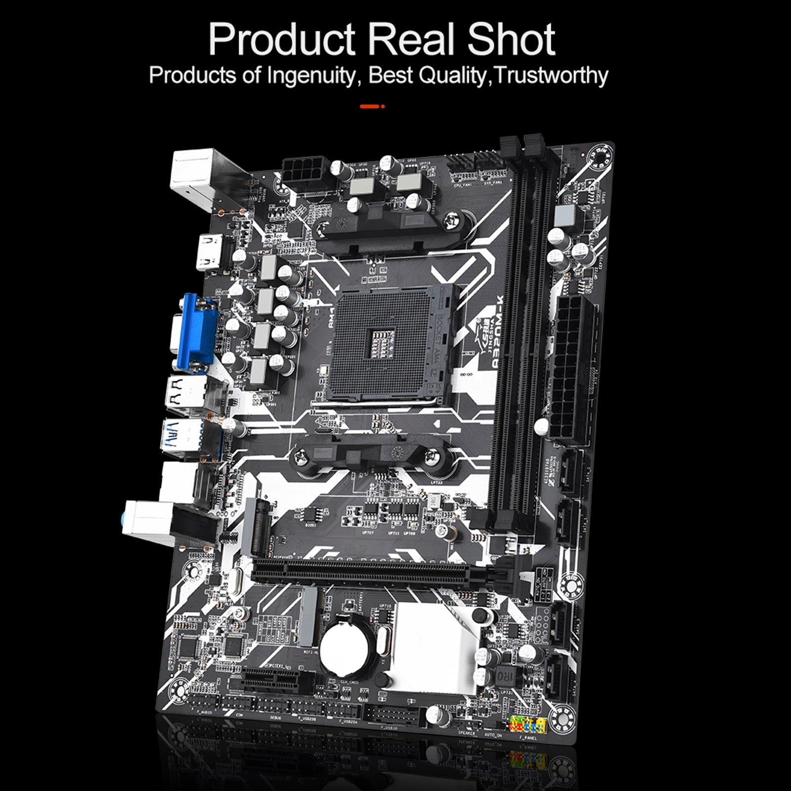 A320M-K Computer Motherboard AMD Socket AM4 CPU Support NVME Gigabit Network Card