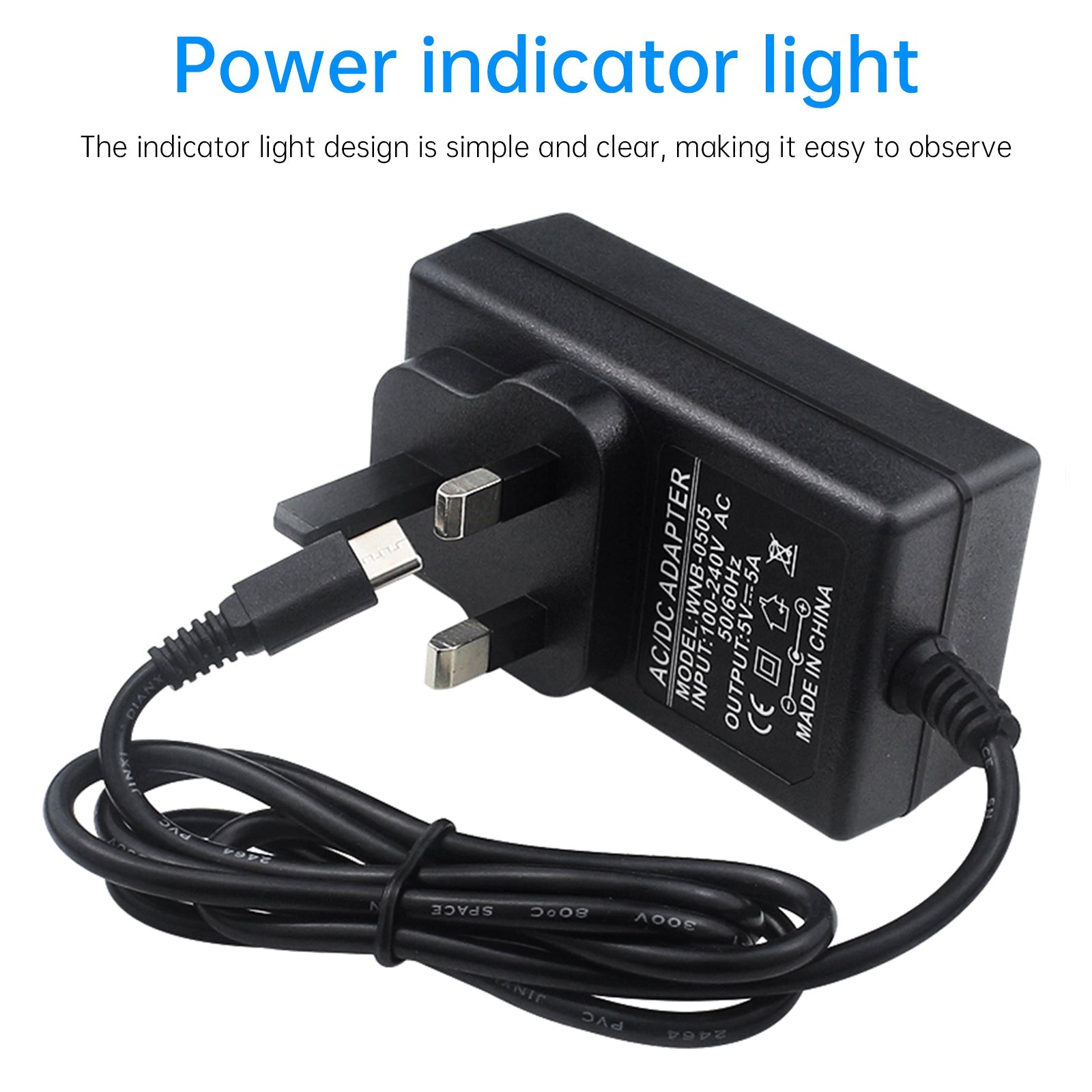 Orange Pi 5Pro Power Adapter Type-C 5V5A Power Supply OrangePi 5MAX/CM5 US Plug