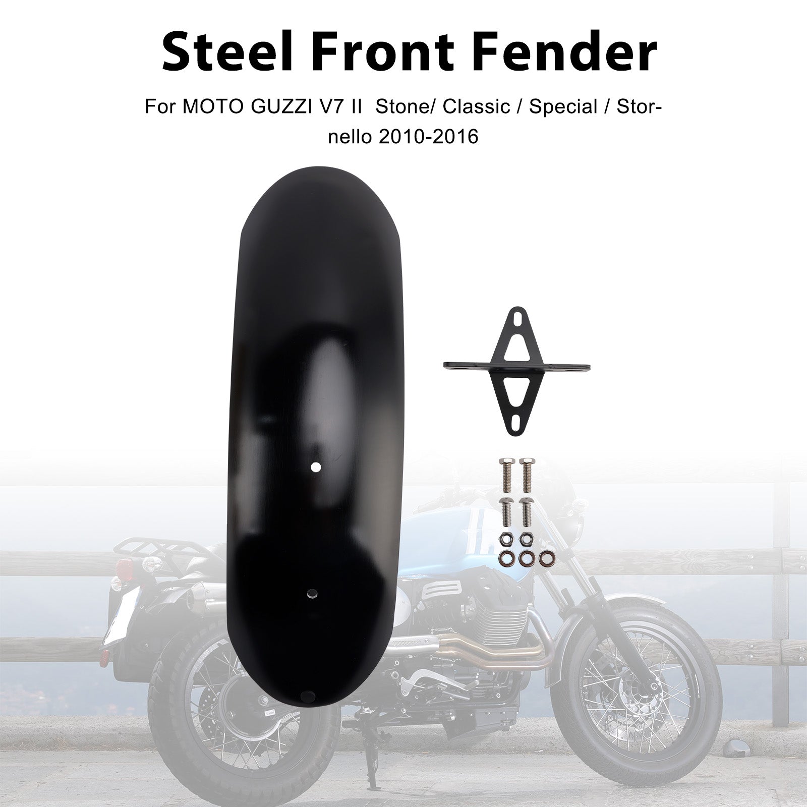 Steel Front Fender Fit For MOTO GUZZI V7 II Stone Classic Special 10-16