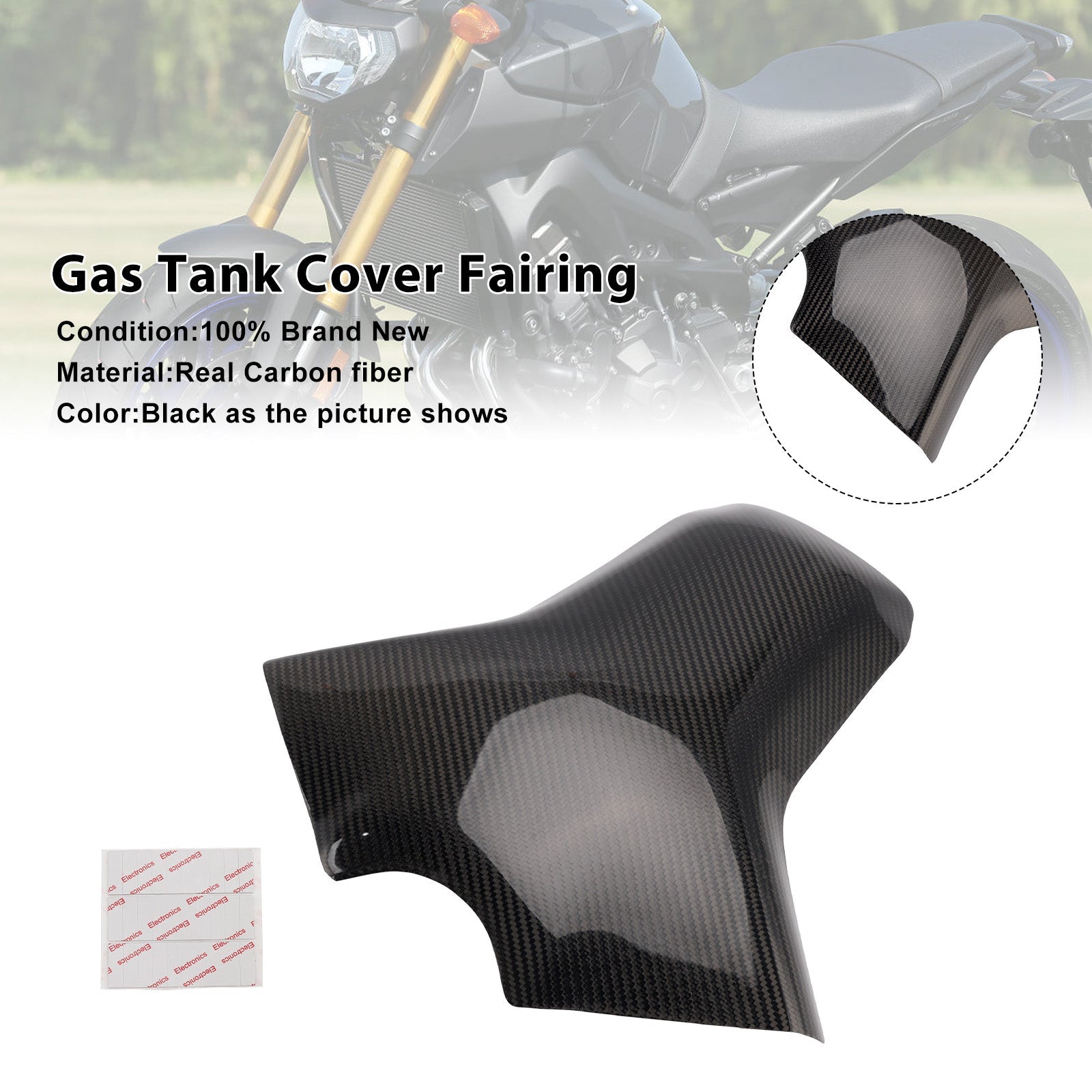 2014-2020 Yamaha MT-09 FZ09 Real Carbon Fiber Tank Cover Fairing