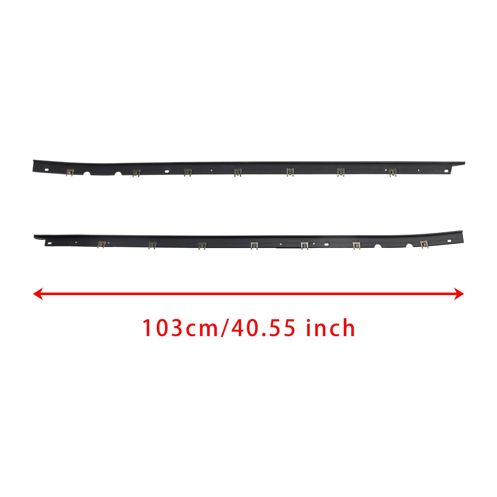 Driver + Passenger Sides Door Panel Outer Window Seals For Corvette 1984-1996