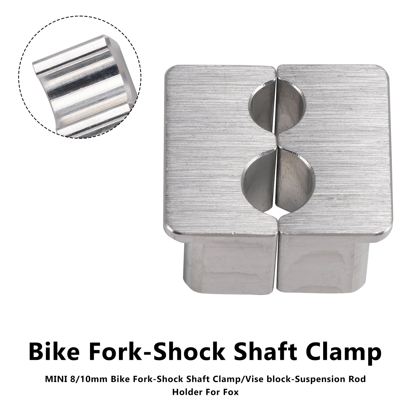 MINI 8/10mm Bike Fork-Shock Shaft Clamp/Vise block-Suspension Rod Holder For Fox