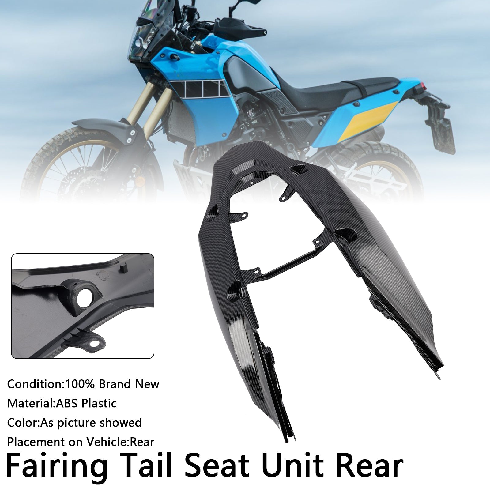 Fairing Tail Seat Unit Rear For Yamaha Tenere 700 2019-2024