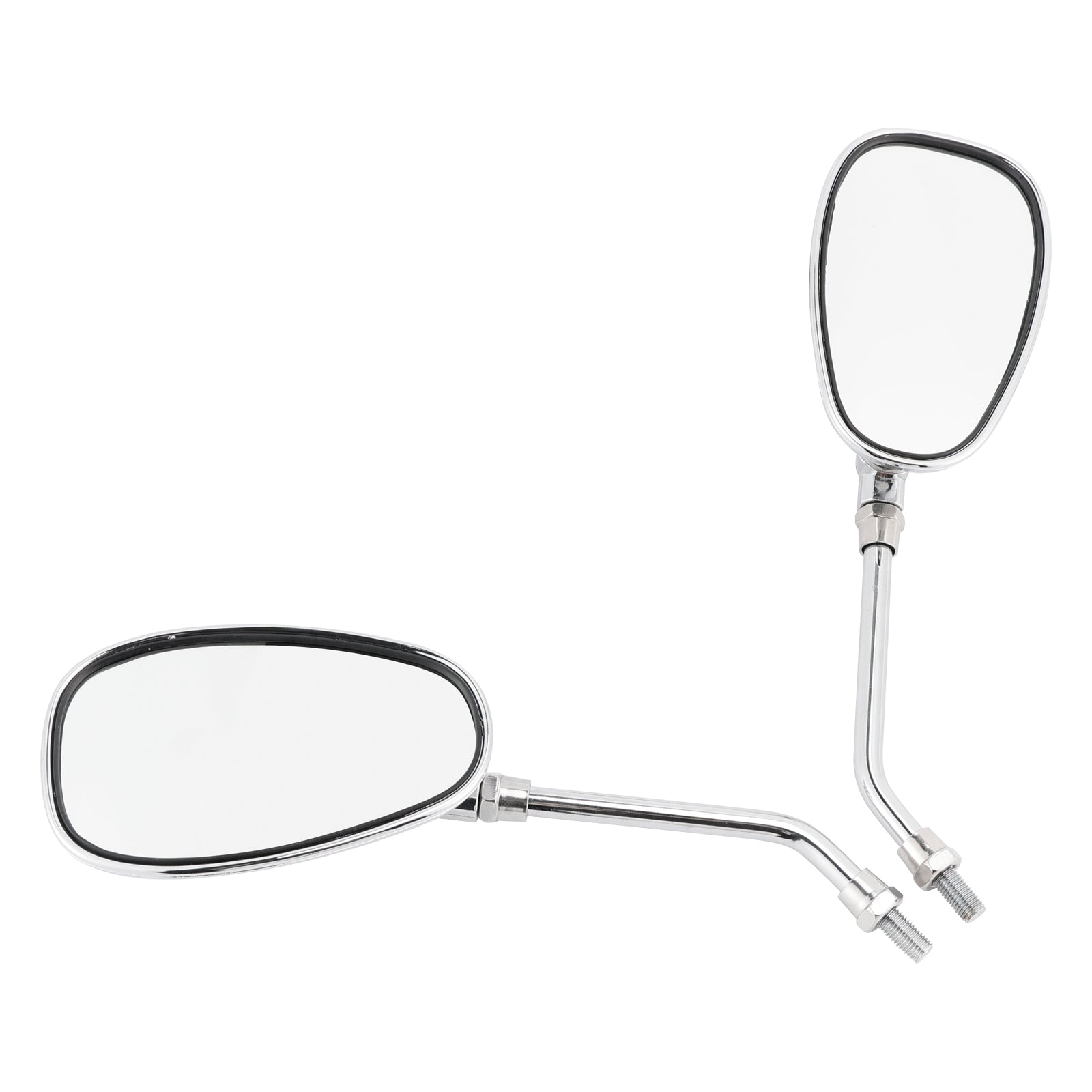 Pair Black M10 Rearview Mirrors For Yamaha V-Star XVS650 1998-2004 XVS1100 00-09