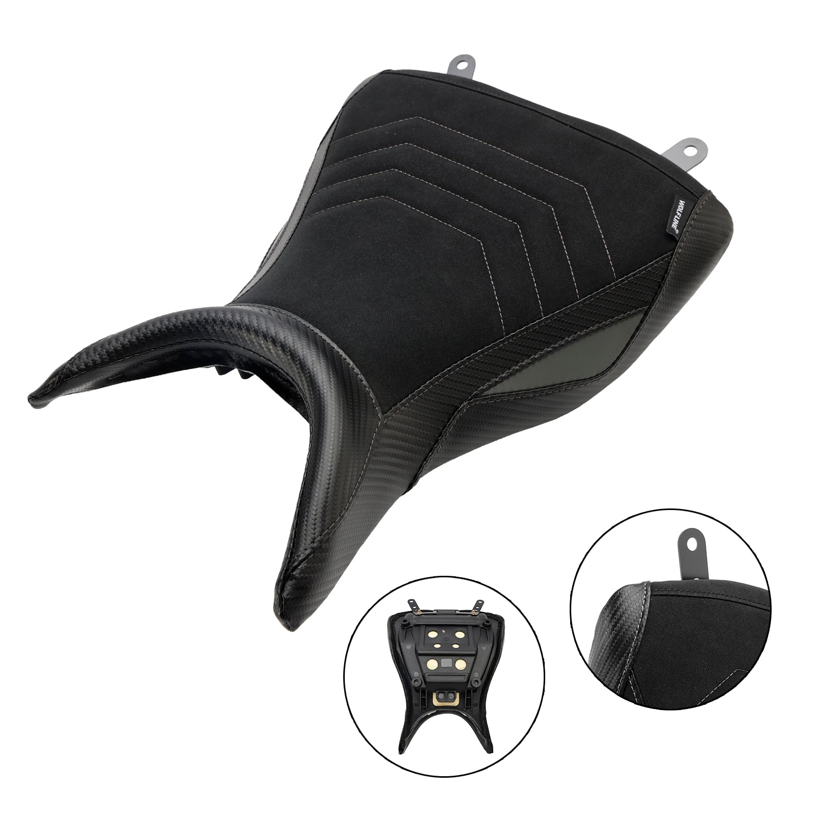 2015-2023 Yamaha Mt-03 Yzf-R3 Front Driver Raider Seat Pillion Saddle Gray