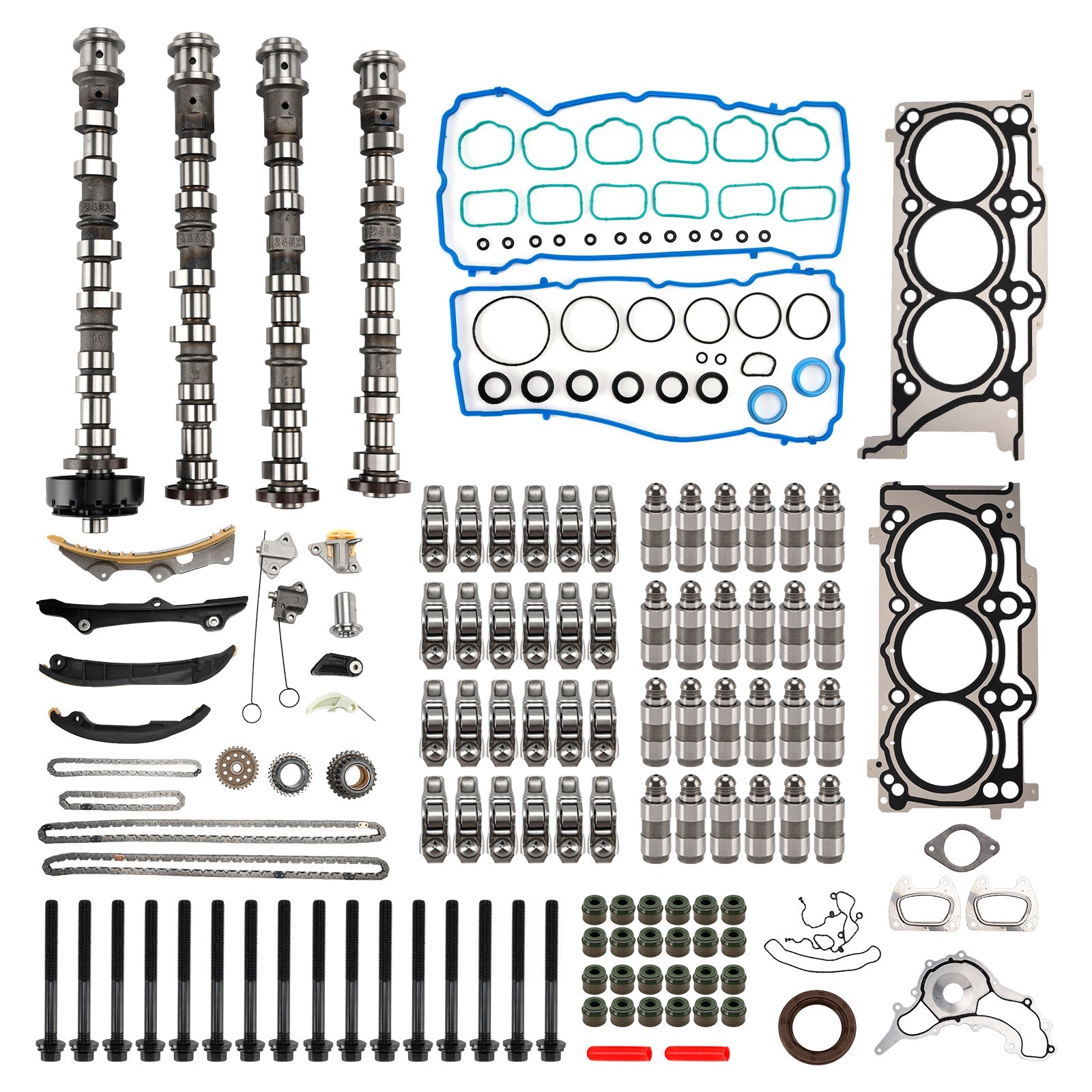 2011-2016 Dodge Grand Caravan 3.6L V6 Engine Camshafts Rockers Lifters Timing Chain