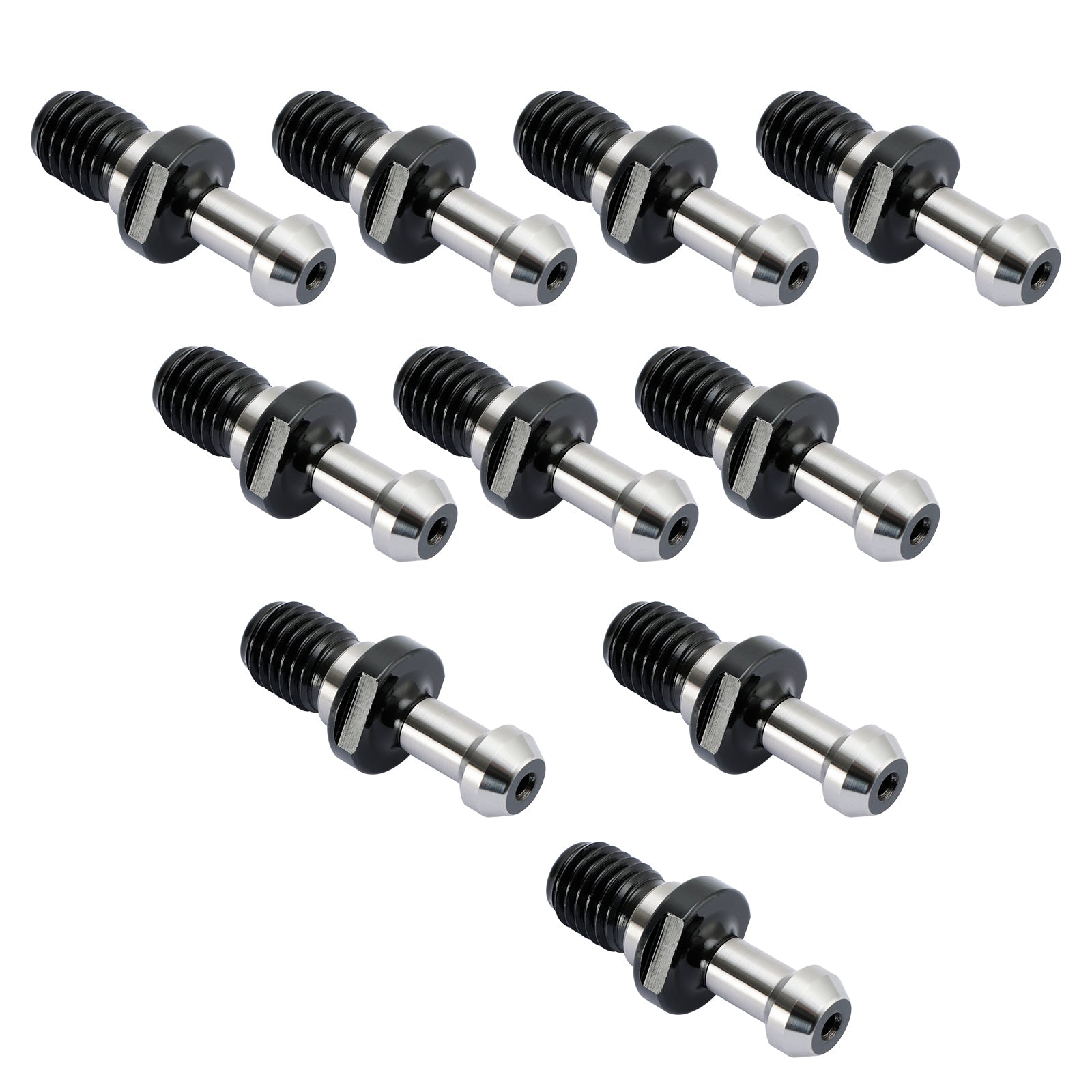 10Pcs CAT40 45?? Pull Stud Retention Knob Fits For Any Haas CAT40 CNC Silver