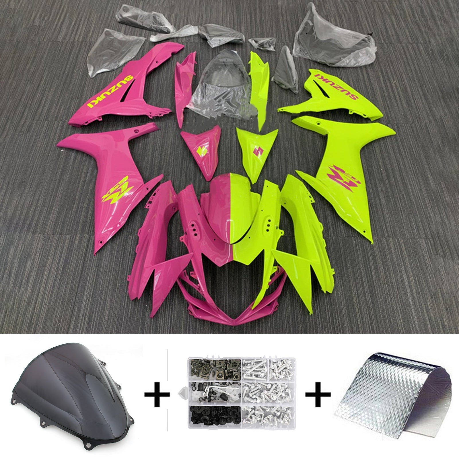 Amotopart Suzuki GSXR 600/750 2011-2024 K11 Fairing Kit Bodywork Plastic ABS