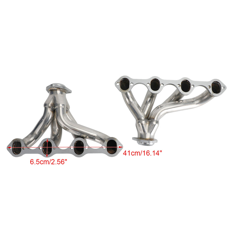 Stainless Hugger Exhaust Headers Fit Ford Short Block Windsor 289 302 351