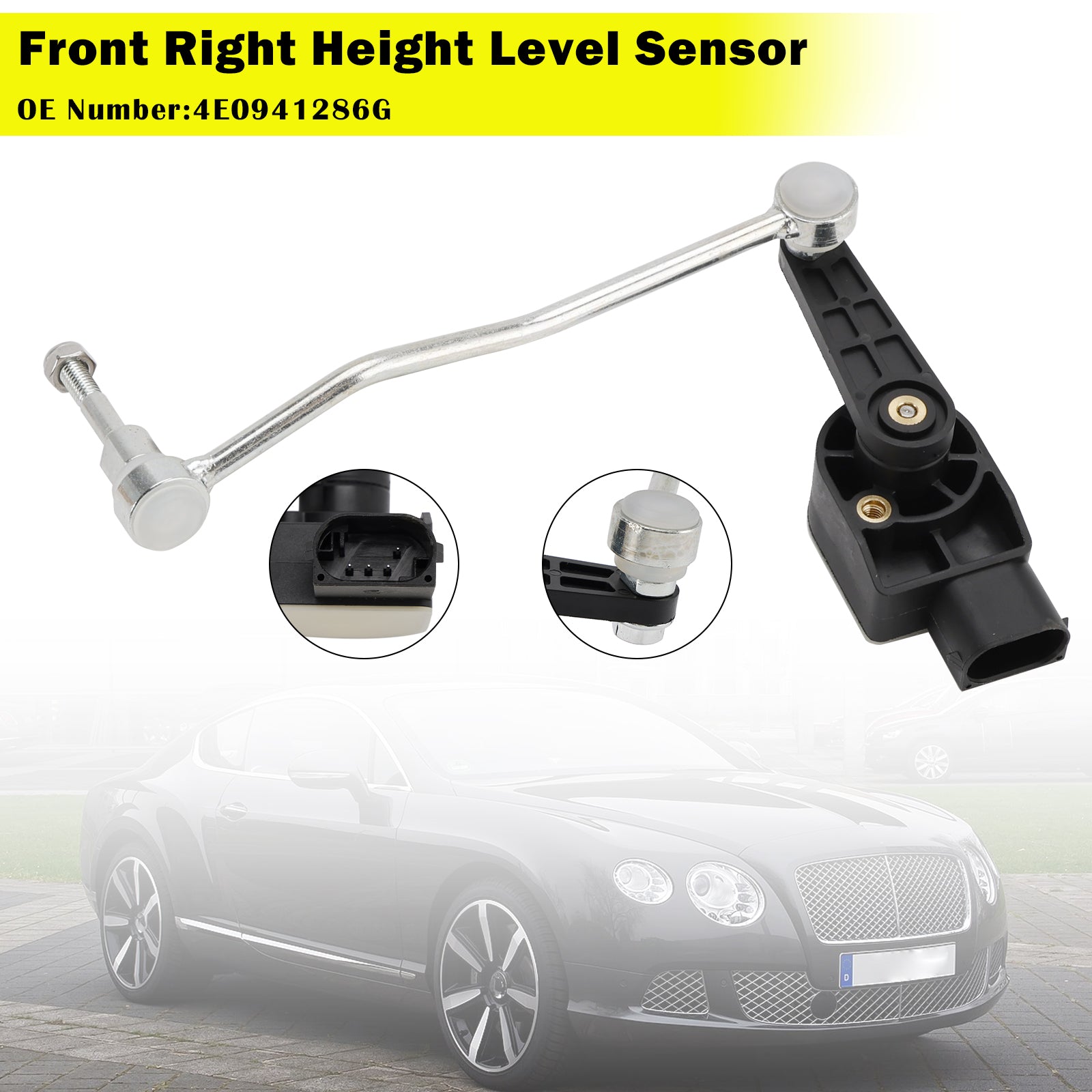 Front Right Ride Height Level Sensor 4E0941286G For Audi A8 D3 Q7 4LB quattro