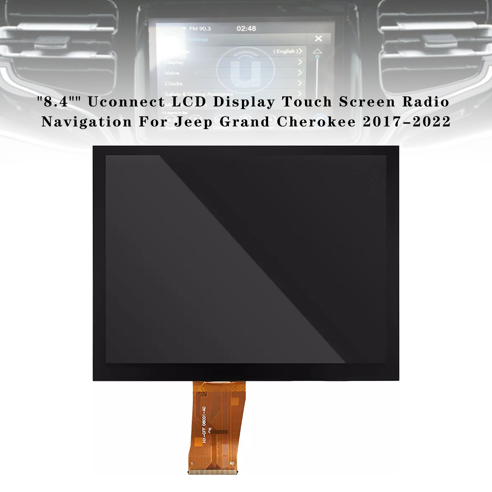 8.4" Uconnect LCD Display Touch Screen For Jeep Grand Cherokee 2017-2022