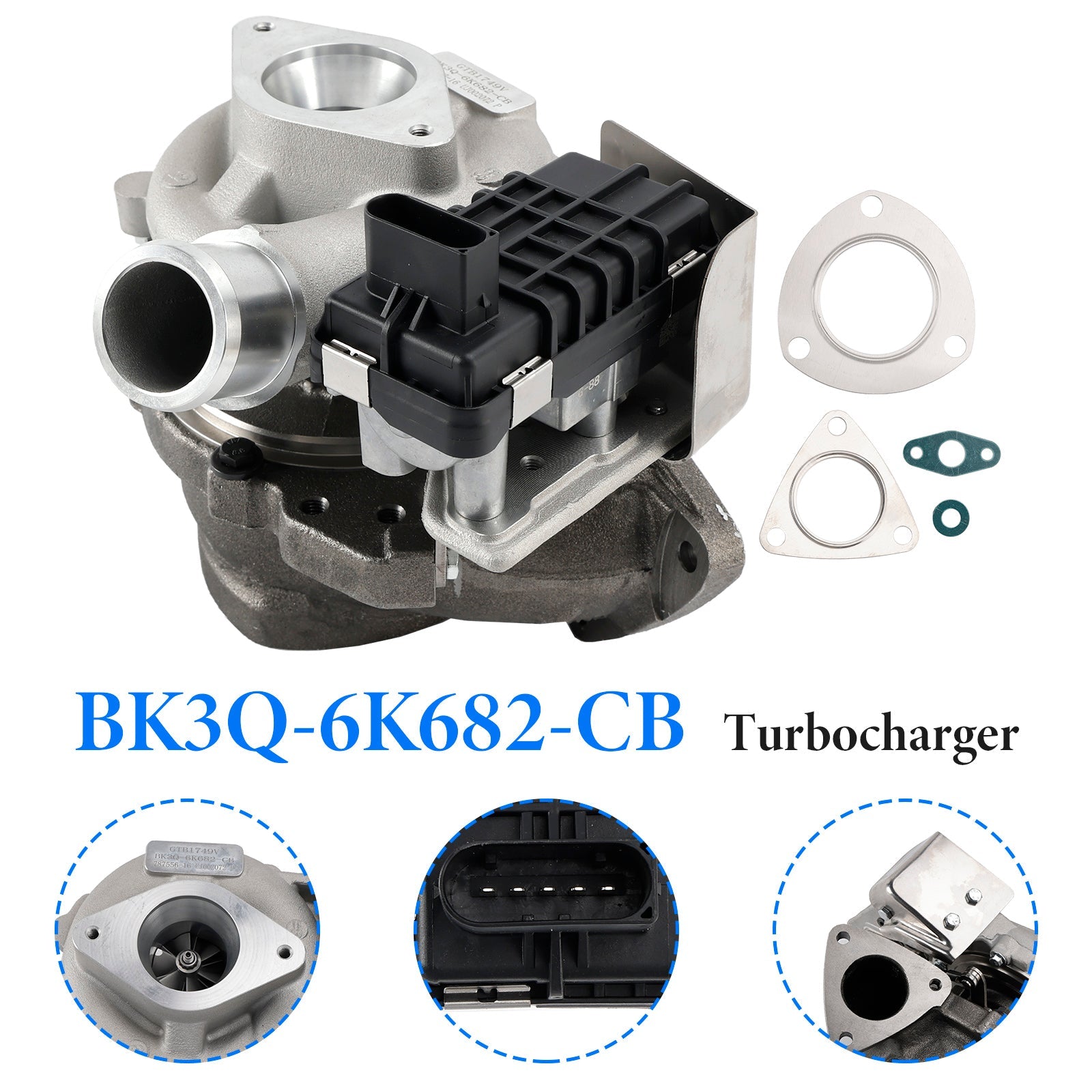 For Transit 300 310 350 370 2.2 TDCI DuraTorg Euro5 2010- BK3Q-6K682-CB Turbocharger