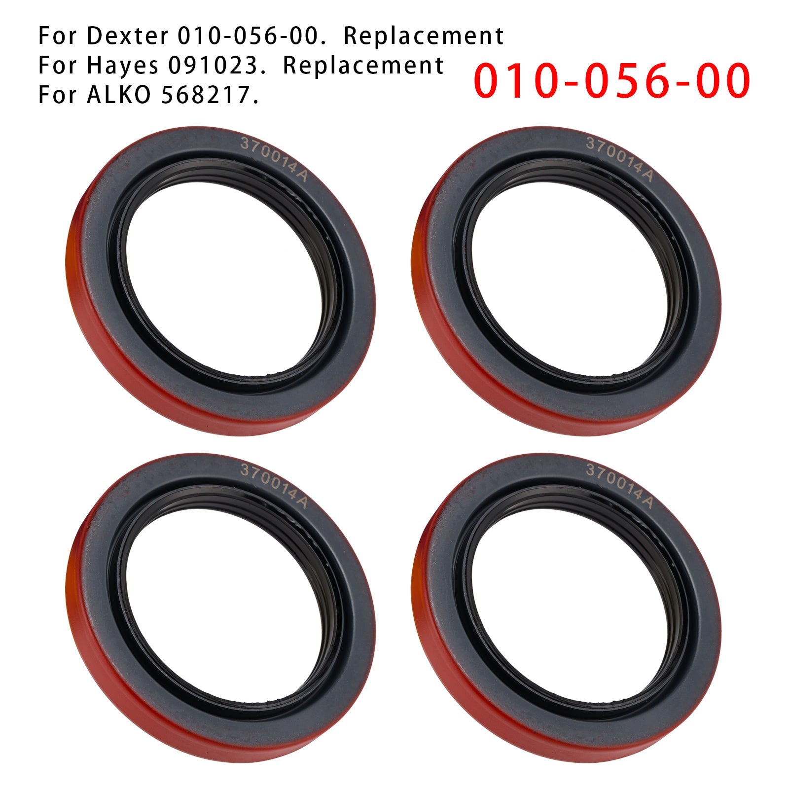 4PCS Oil Seal 3.125" X 4.506" Per Dexter 010-056-00 10K 12K Heavy Duty 15K