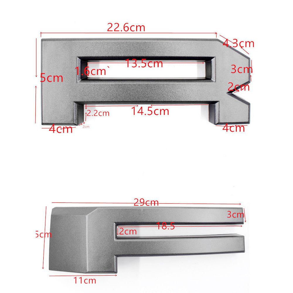 Parrilla Paramount estilo Raptor letras F y R para Ford F150 F-150 2015-2017