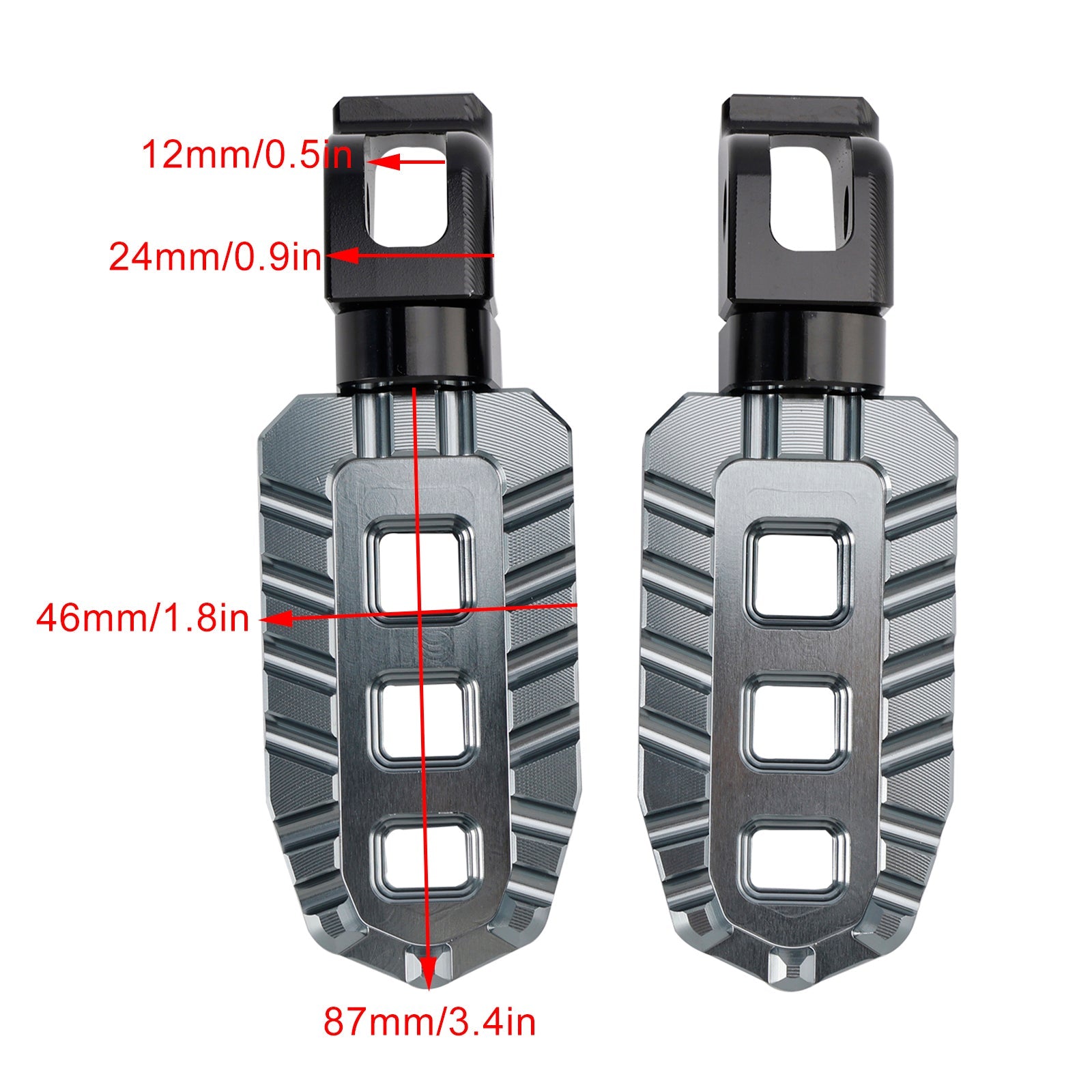 Front Footrests Foot Peg fit for Tiger 900 Scrambler 1200XC 1200XE 1200X 20-24