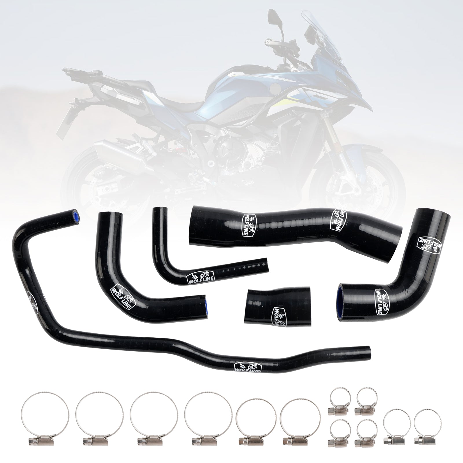 Silicone Radiator coolant Hose kit For BMW S1000XR 2021-2024