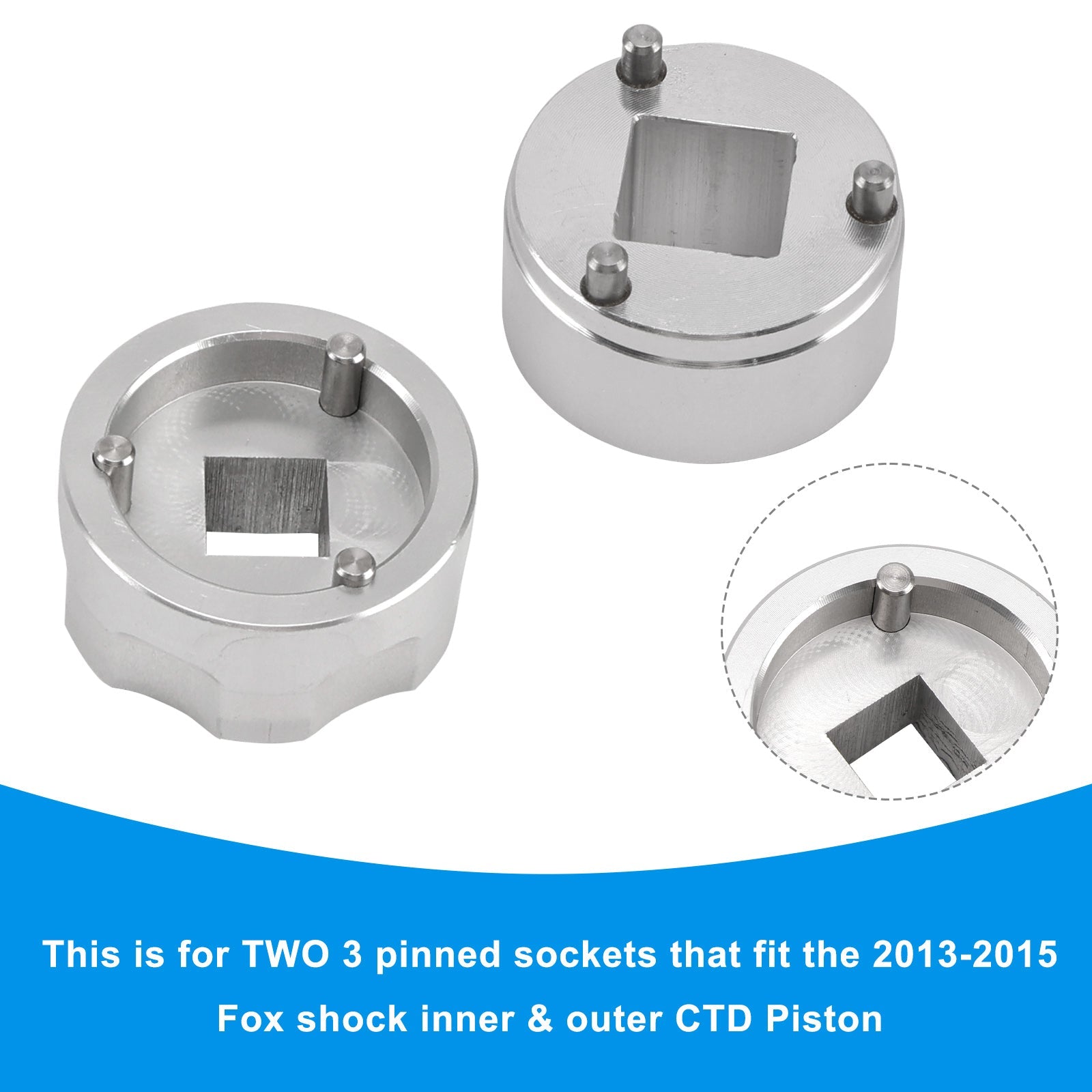 3 pin CTD piston set- Inner & Outer Sockets 398-00-348 & 398-00-504 For Fox