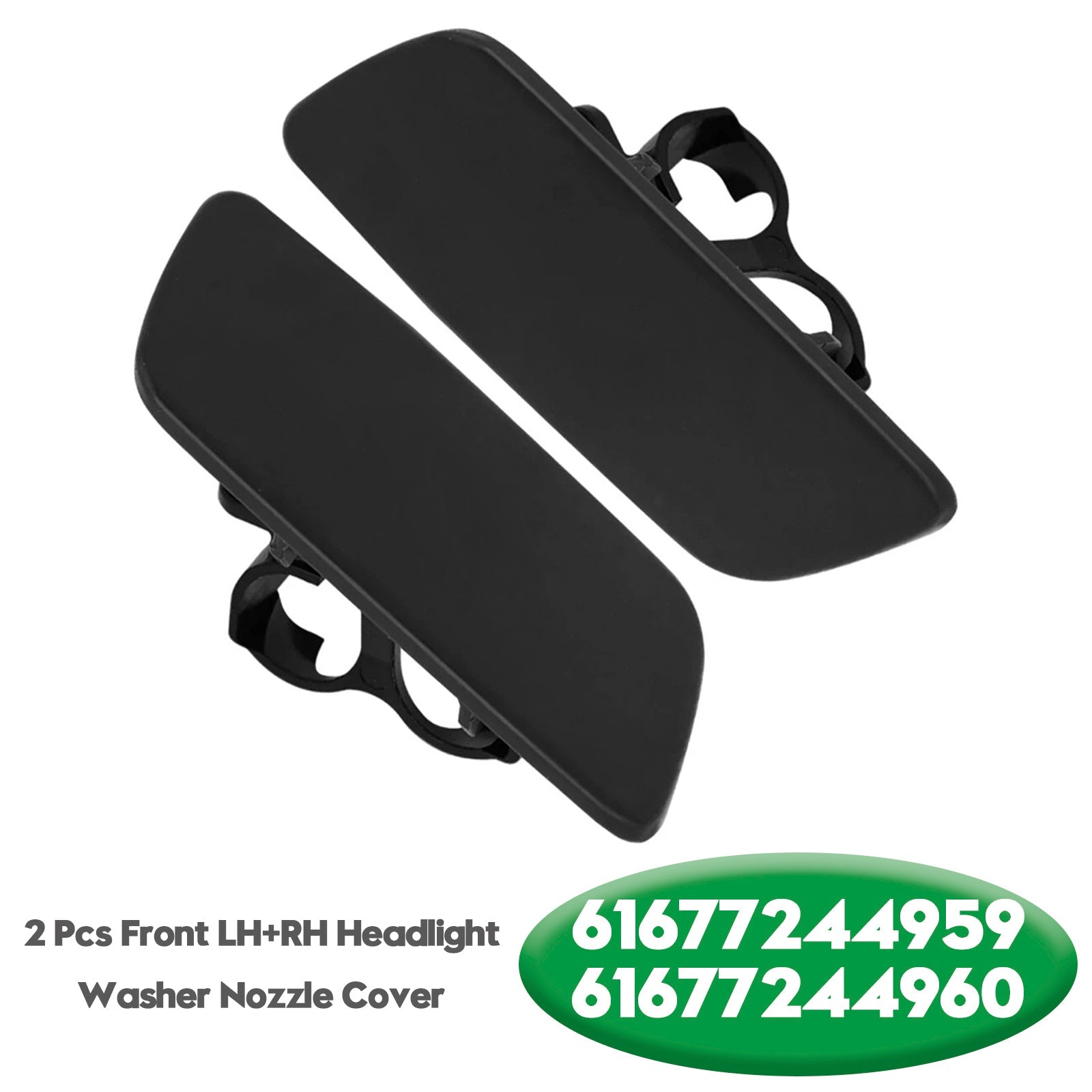 2010-2018 Rolls-Royce Ghost 2 Pcs Front LH+RH Headlight Washer Nozzle Cover