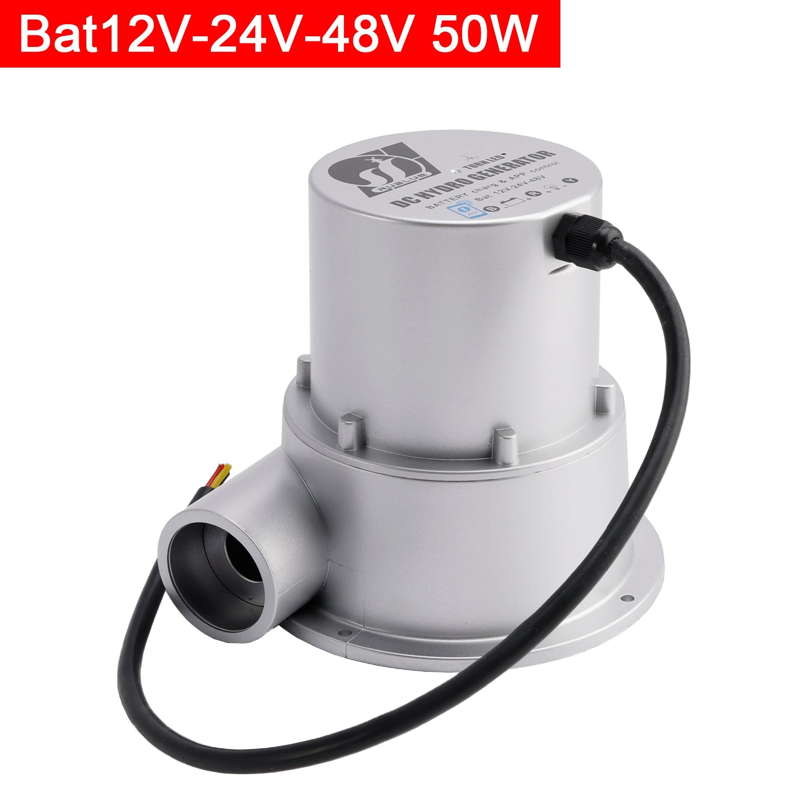 12/24/48V Water Flow Turbine Small Hydroelectric Generator Bat12V-24V-48V 36/50W