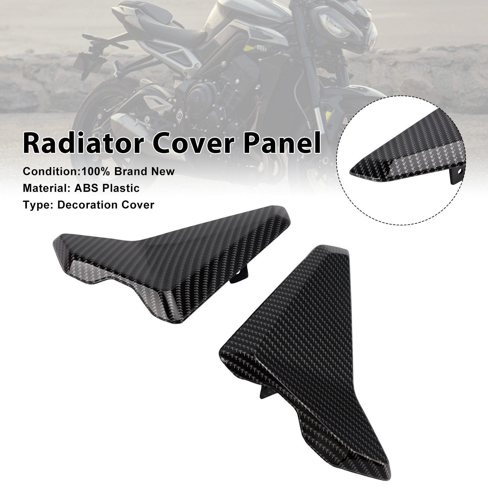 Radiator Side Cover Fairing Panels For Street Triple 765 R/RS 2023-2025