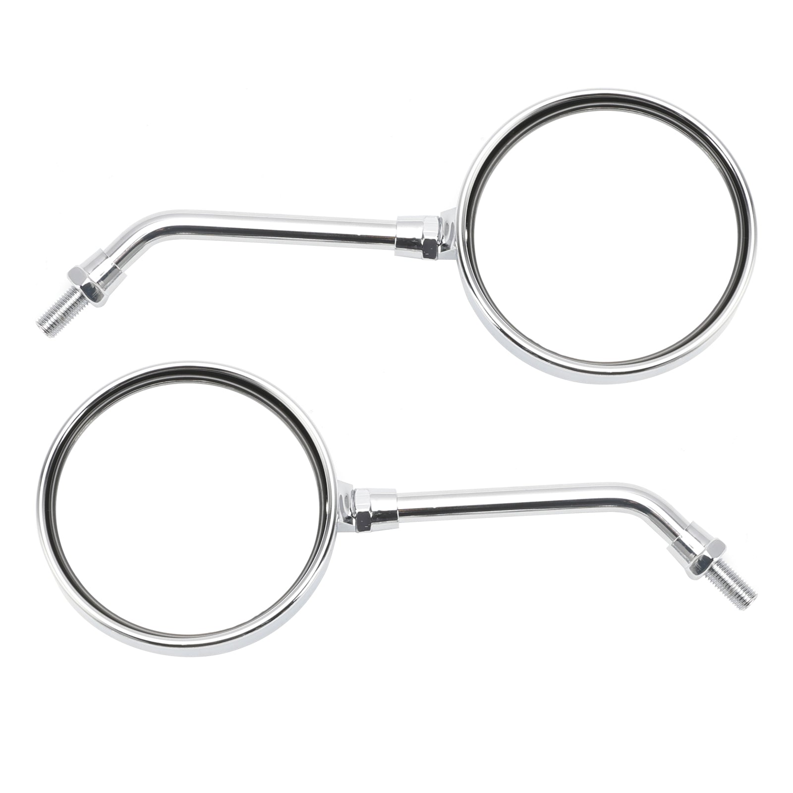 CHROME PAIR MIRRORS FOR KAWASAKI Z KZ 650 750 1000 A E F J Sport Z1 900