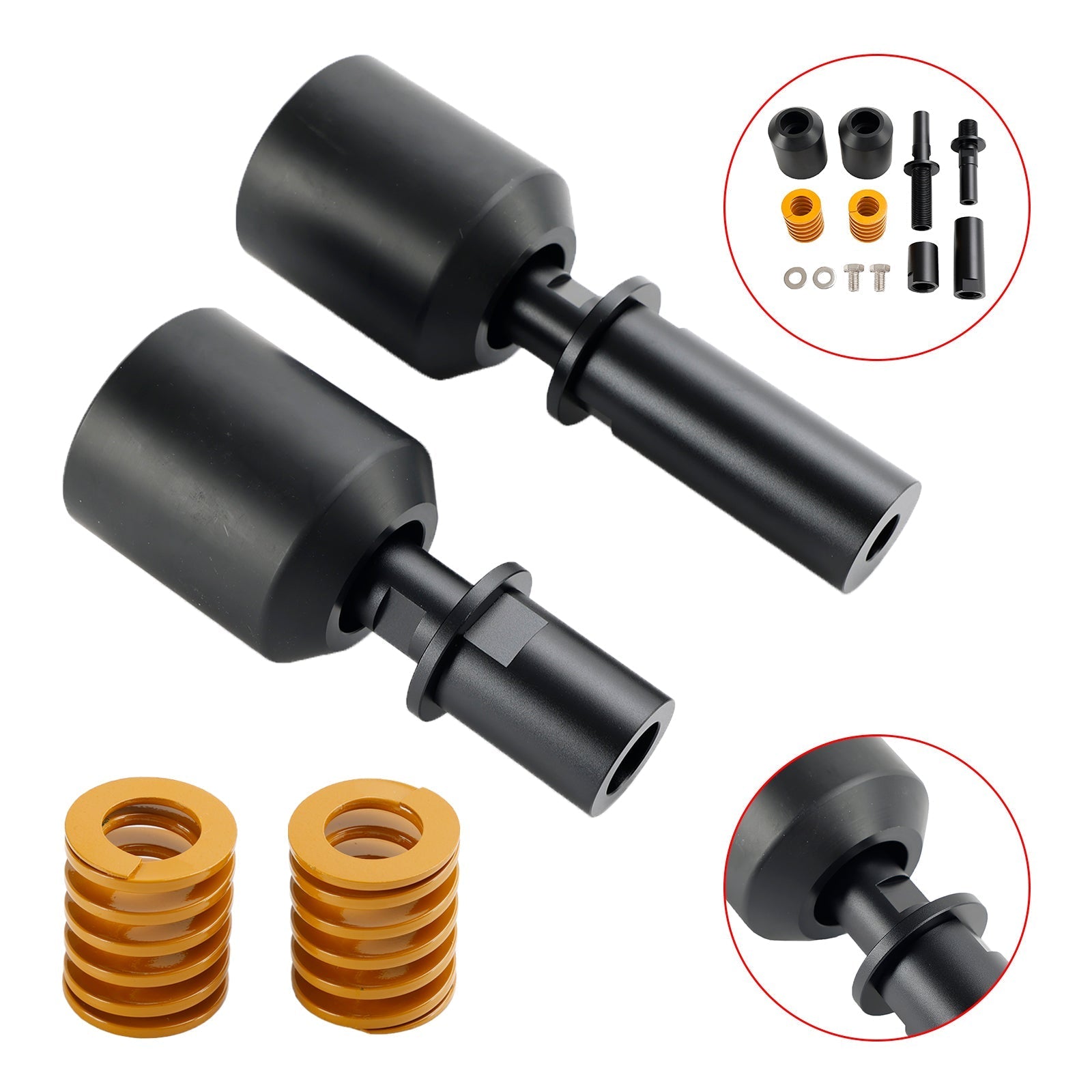 2023-2024 KAWASAKI ZX-4RR Aluminum Frame Crash Slider Protection Black