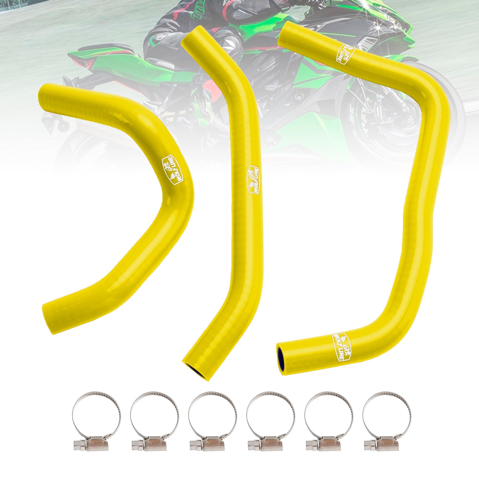 Silicone Radiator coolant Hose kit For Kawasaki ZX4R ZX-4RR 2023-2024