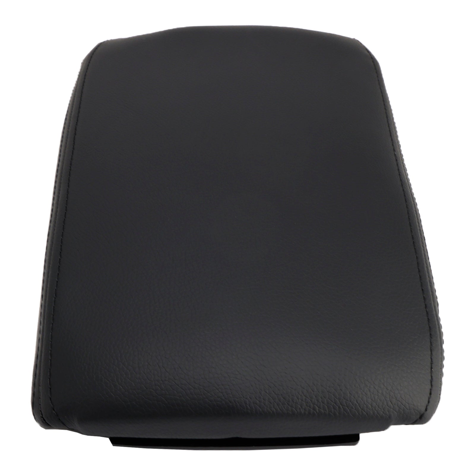 Black Leather Center Console Armrest Lid Cover For Audi A6 C6 2005-2011