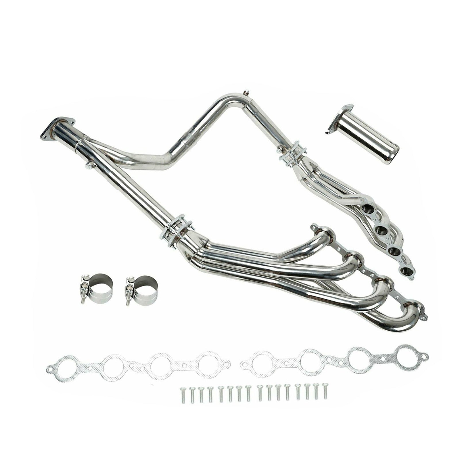 Stainless Steel Exhaust Manifold Headers fit Chevy GMC 2007-2014 4.8L 5.3L 6.0L