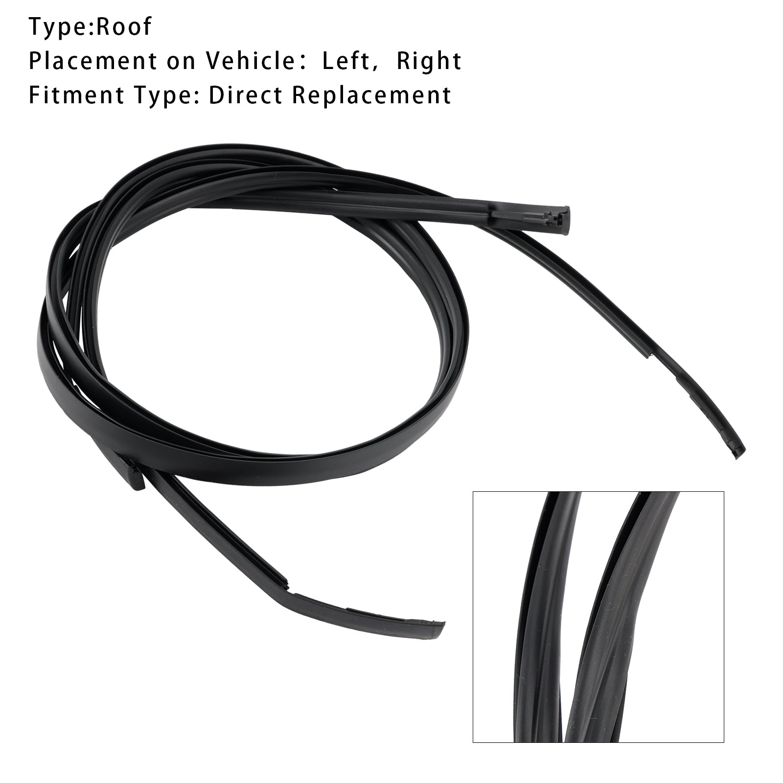 2012-2018 Nissan Versa 2PCS Moulding-Roof Drip 73852-3AW0A,73853-3AW0A