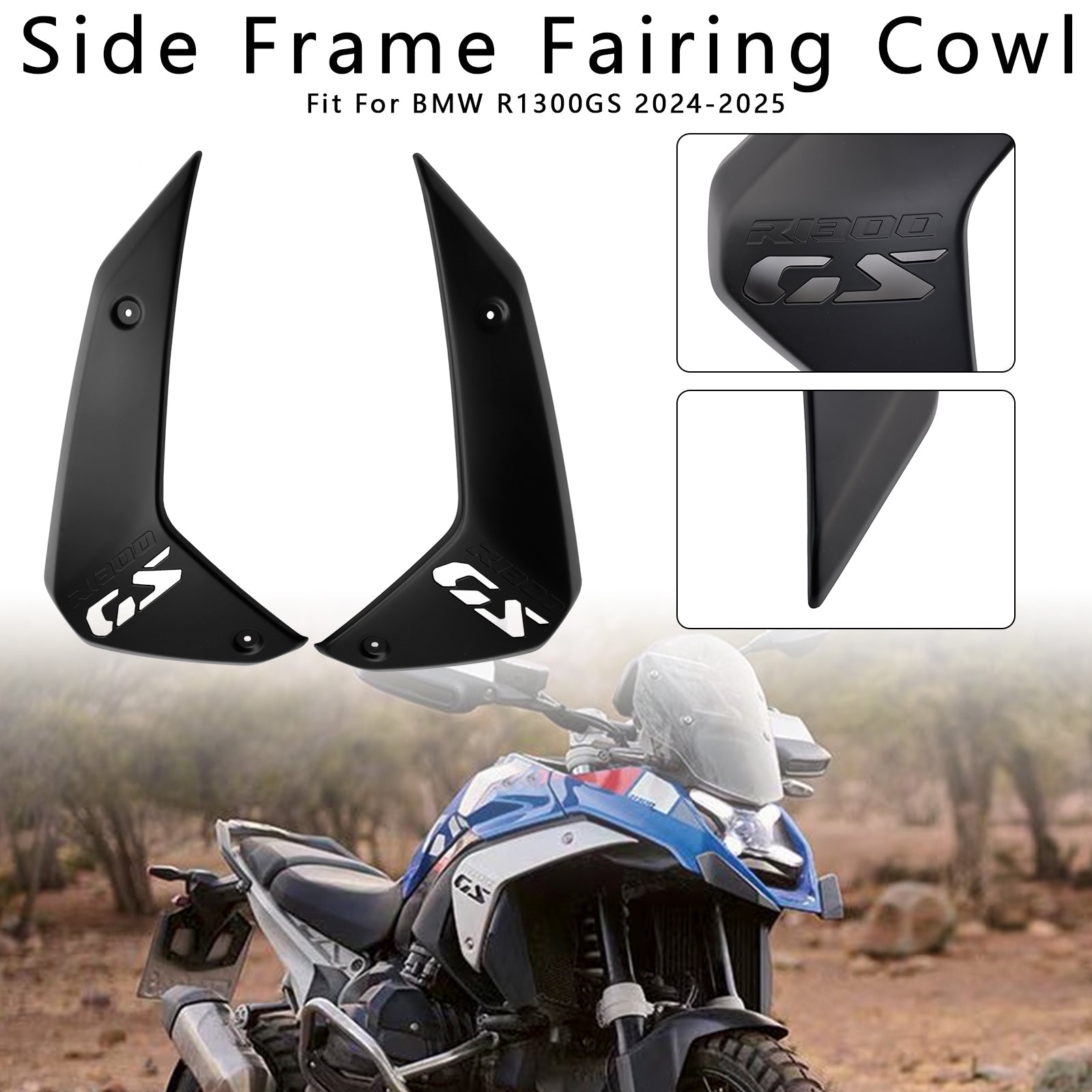 2024-2025 BMW R1300GS Side Frame Fairing Cowl Guards Radiator Cover