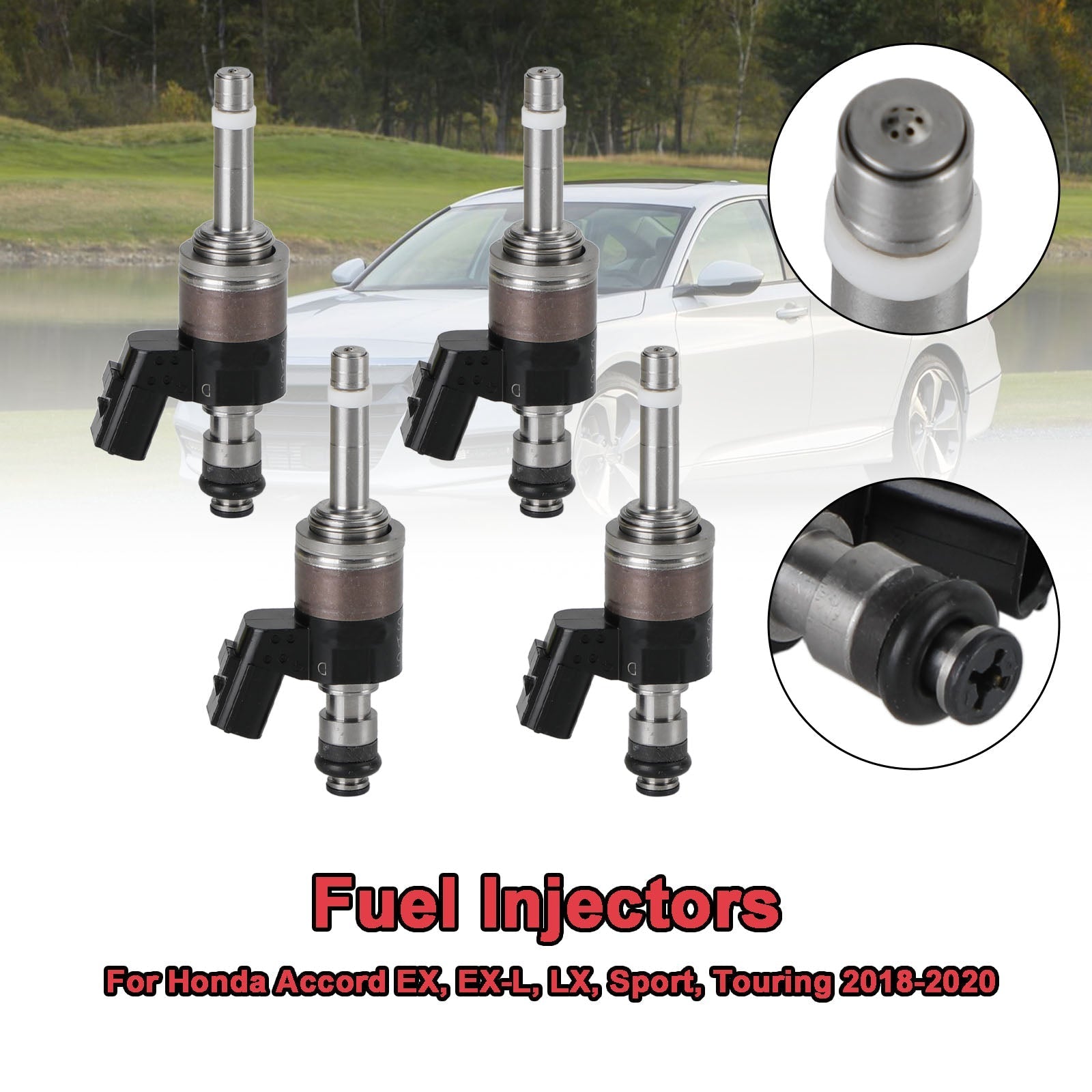 4x Fuel Injector Para Honda Accord 18-20 Cr-v 17-20 1.5l