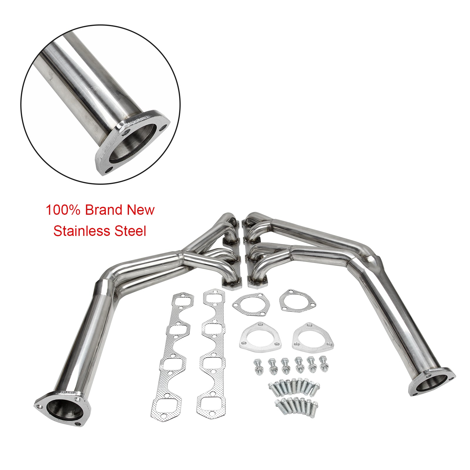 Manifold Header Fit Mustang 260/289/302 V8 64-70 Tri-y Header Stainless Steel