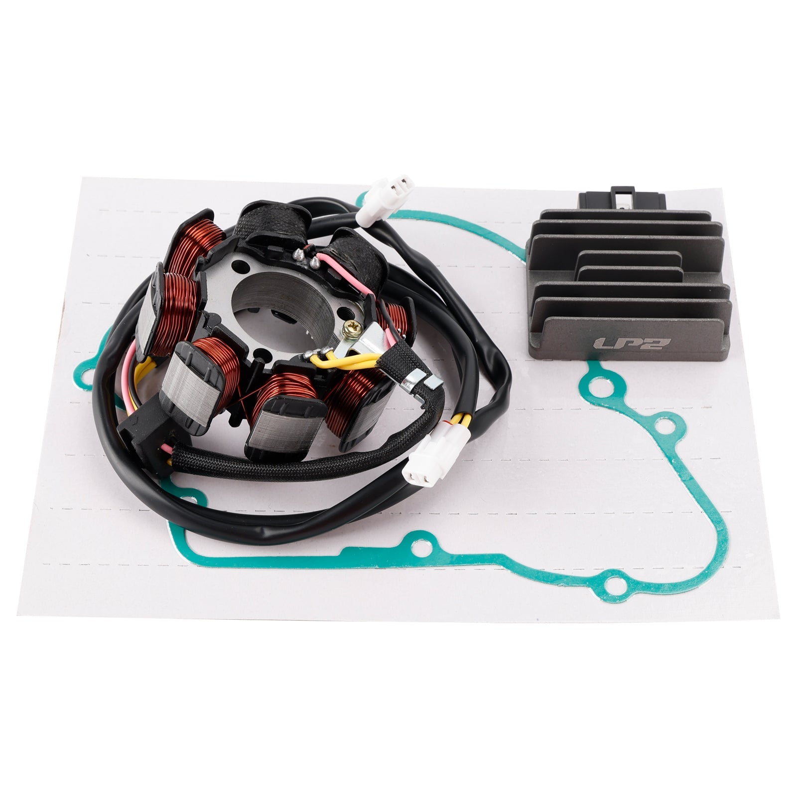 1988-1995 Kawasaki Bayou 220 KLF220A KLF 220A Stator Regulator Gasket Kit