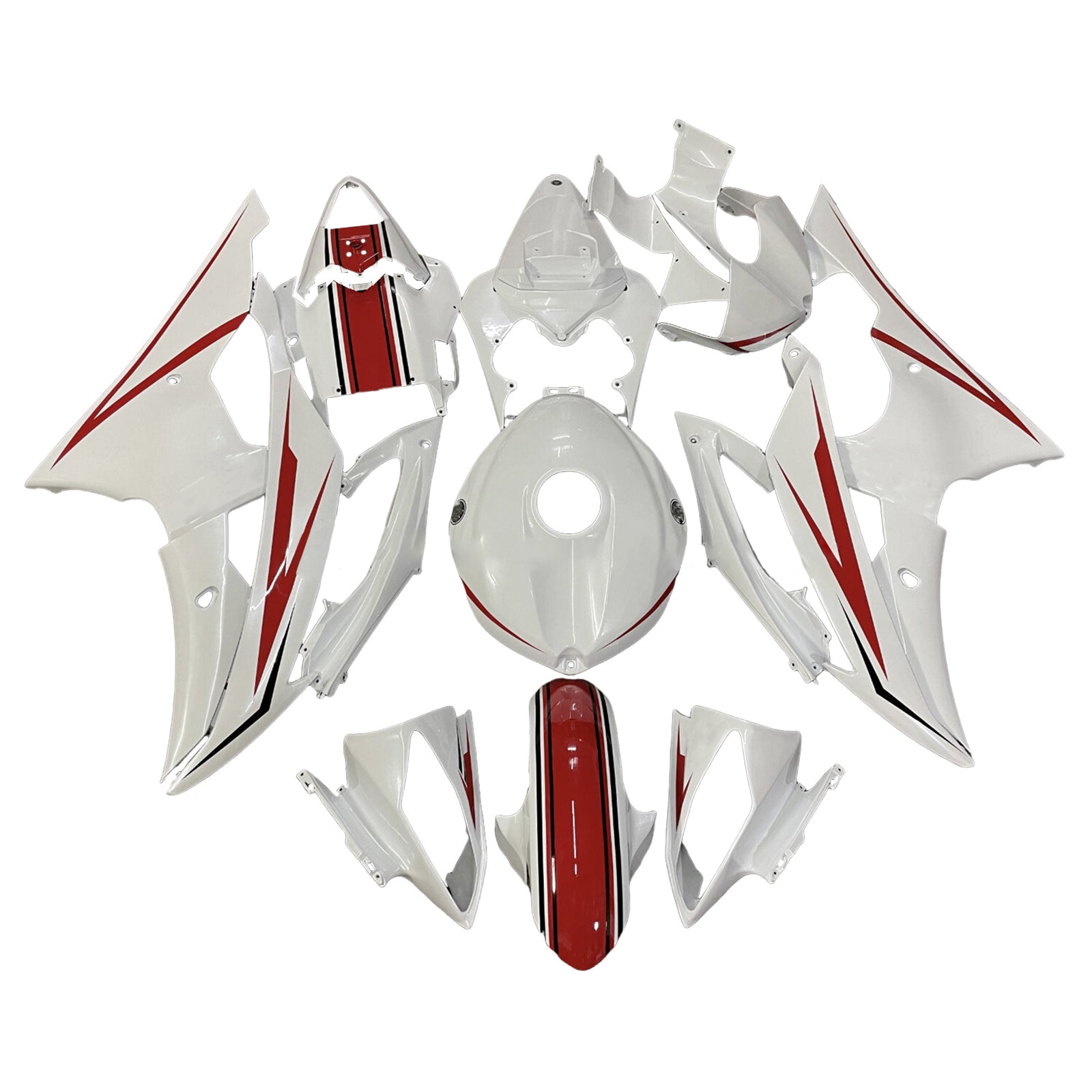 Injection Fairing Kit Bodywork Plastic ABS For Yamaha YZFR6 YZF-R6 2008-2016