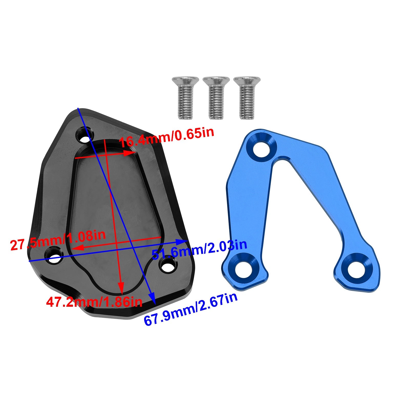 BMW S1000RR 2020+ Kickstand Enlarge Plate Pad