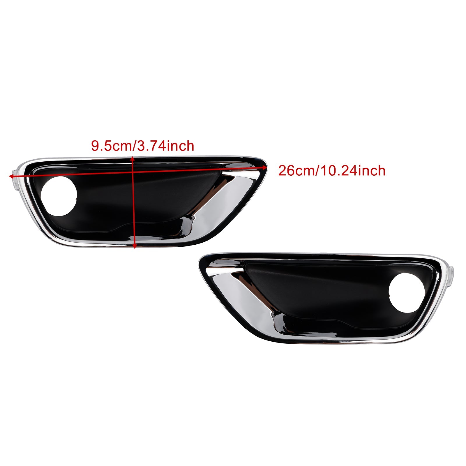 2016-2020 Jeep Grand Cherokee 2PCS Front Fog Light Lamp Bezel 68261711AA